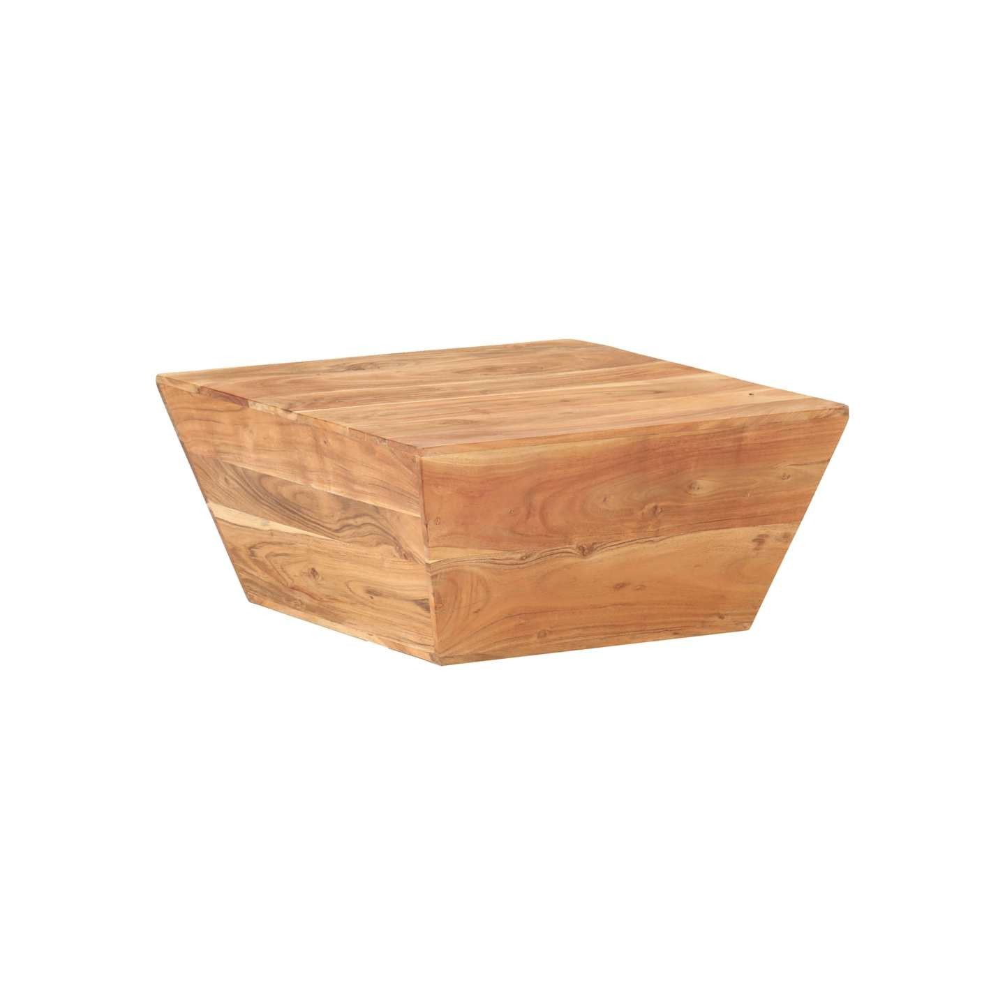 Table basse en forme de V 66x66x30 cm Bois d'acacia massif
