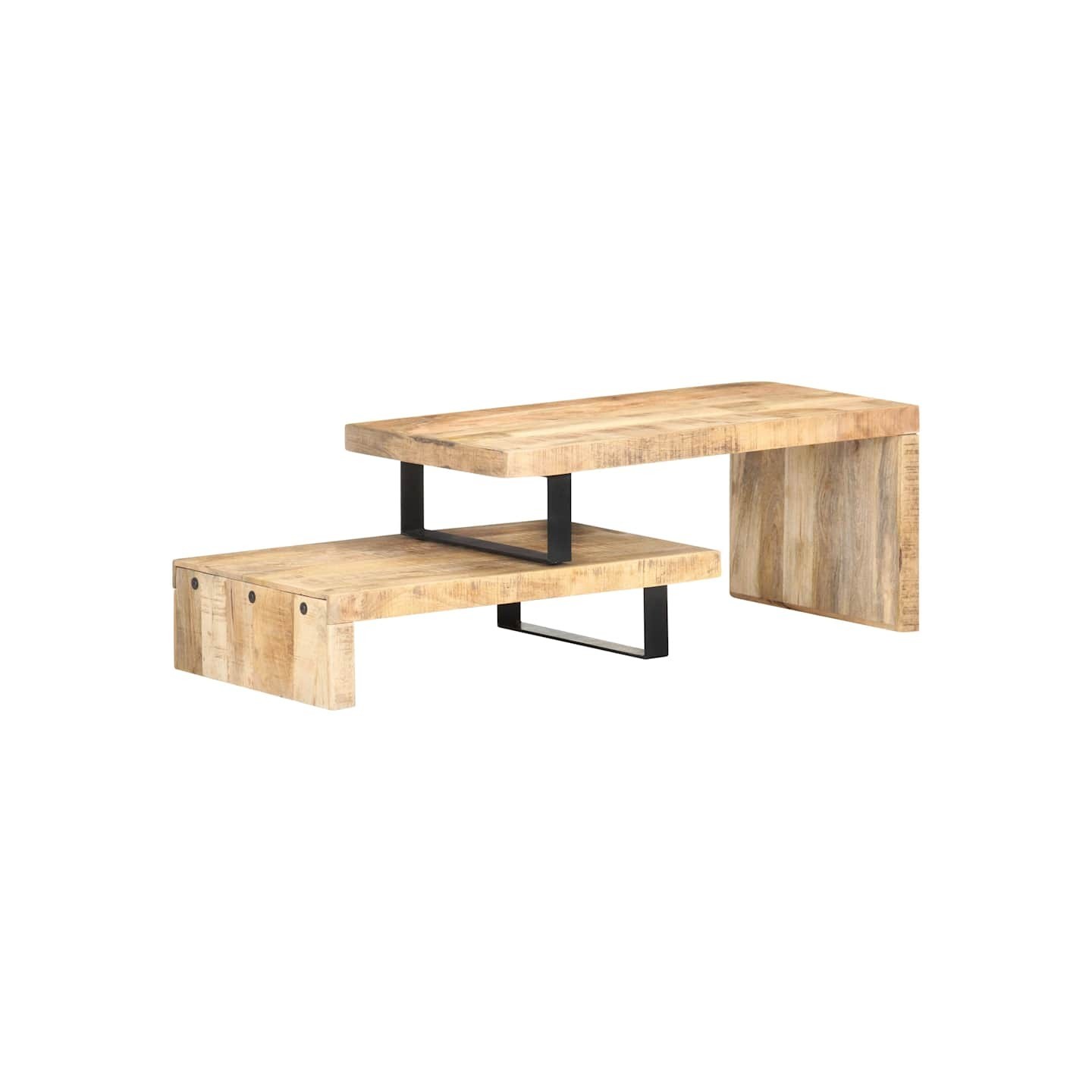 Ensemble de table basse 2 pcs Bois de manguier massif