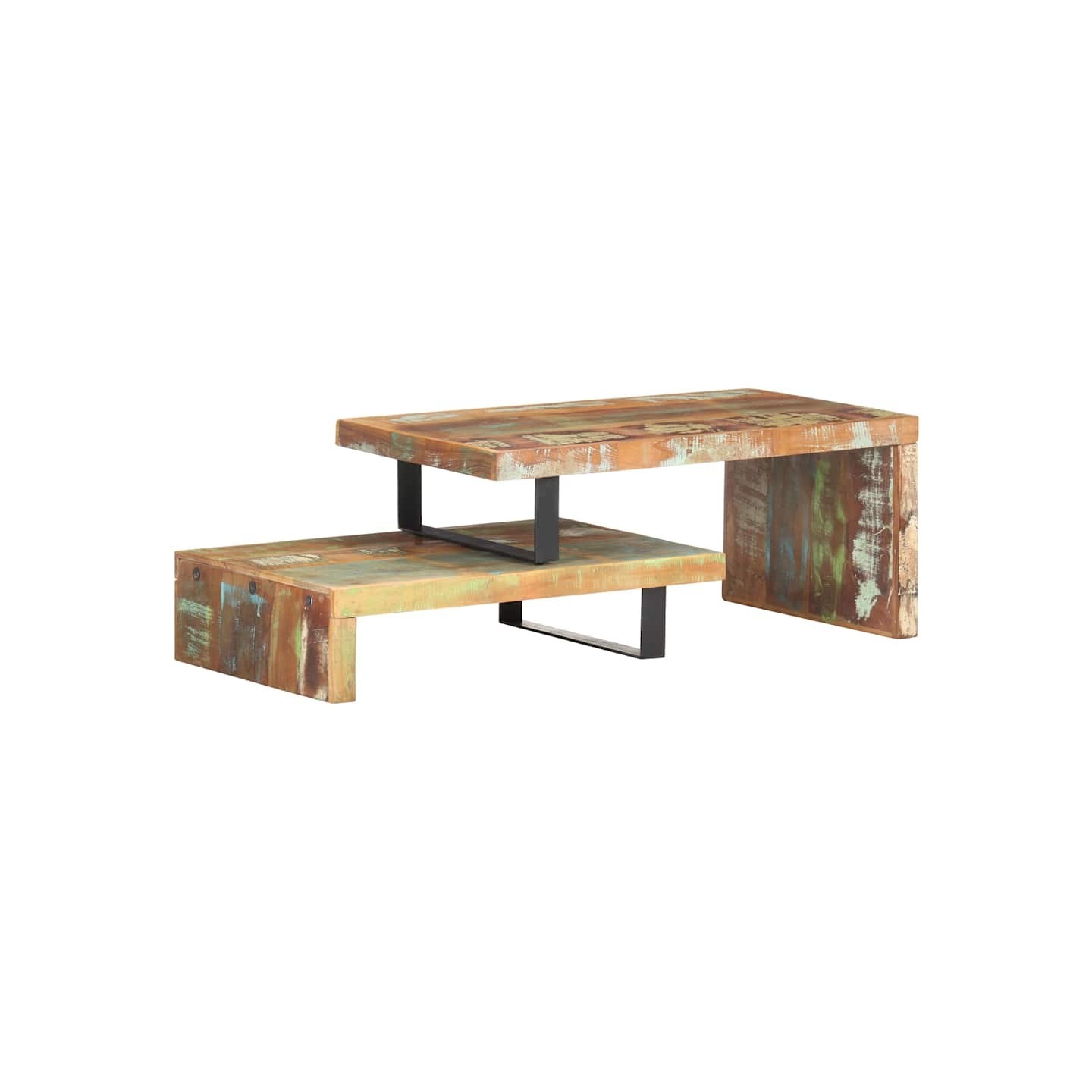 Ensemble de table basse 2 pcs Bois de récupération massif
