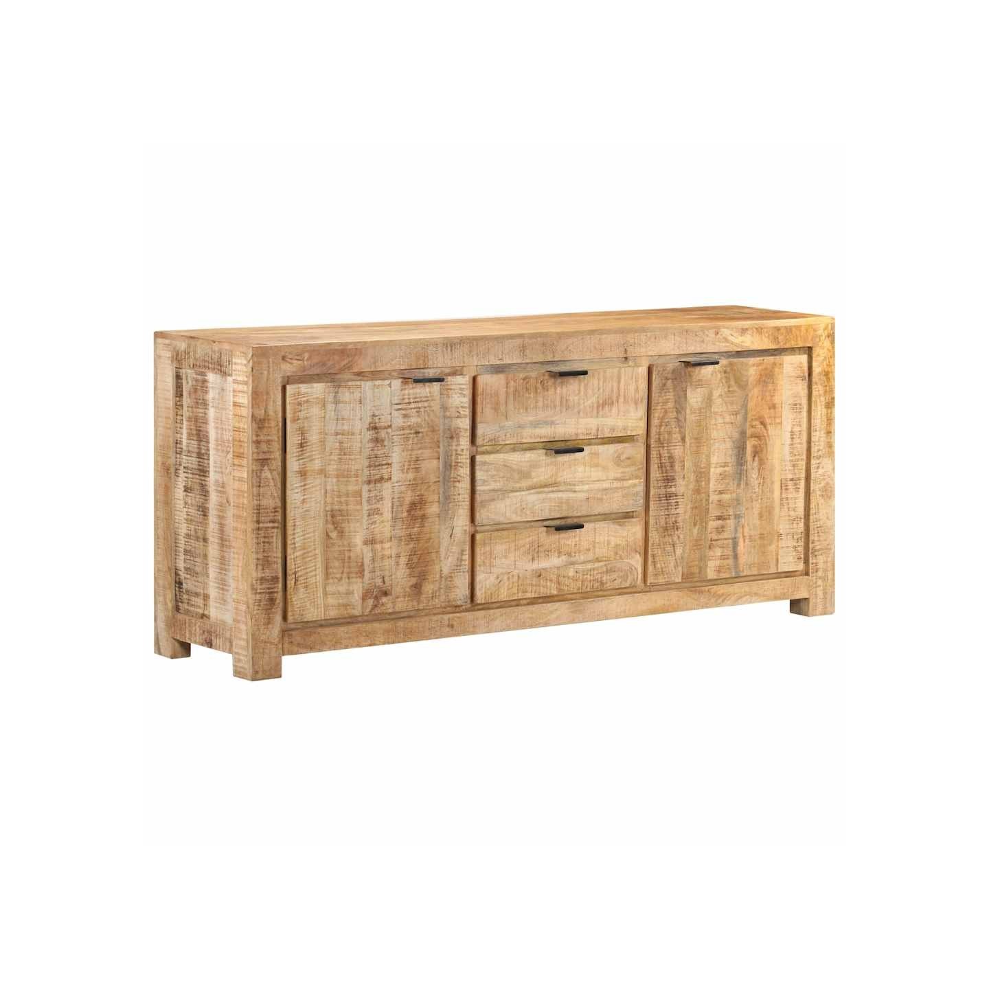 Buffet 175x40x75 cm Bois de manguier brut