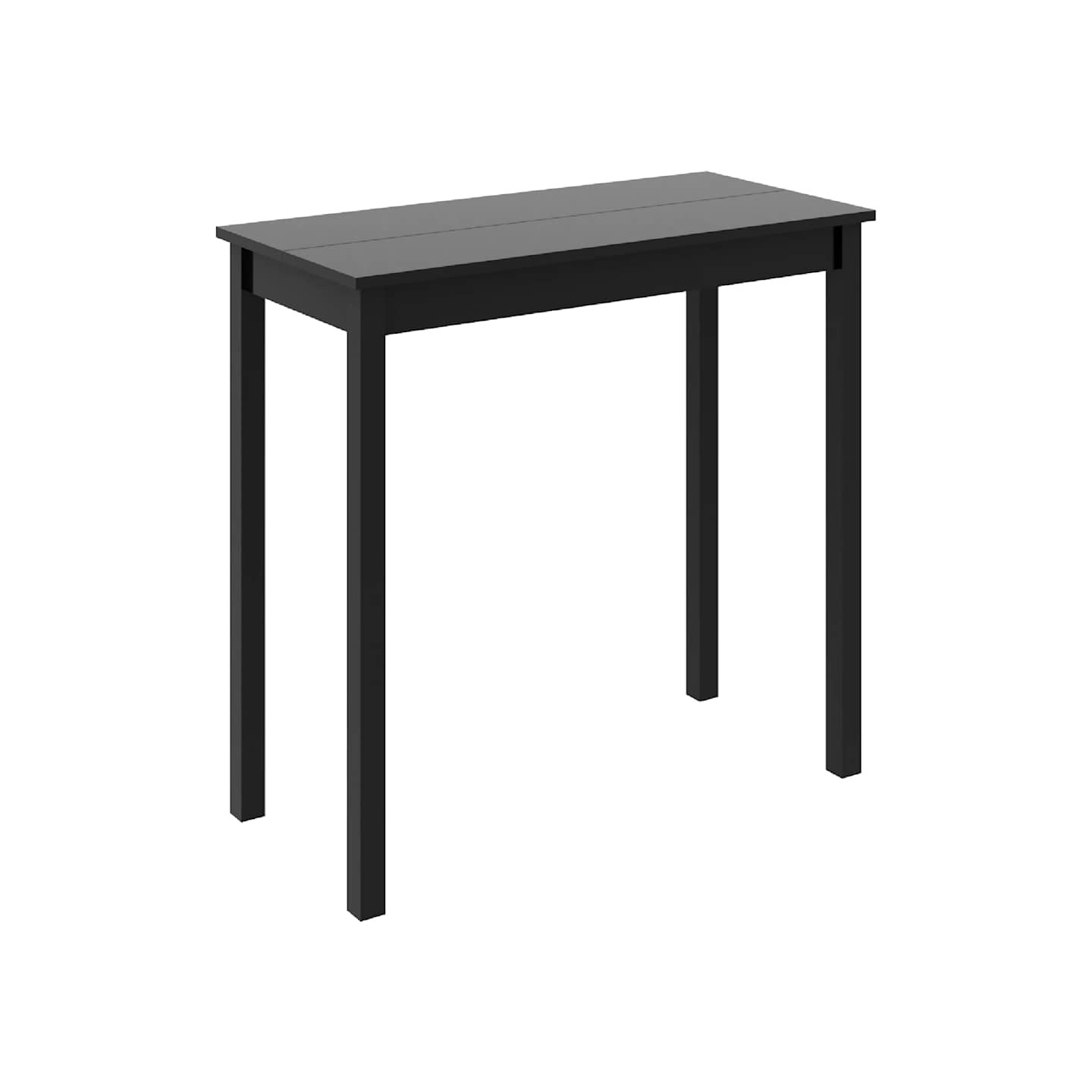 Table de bar MDF noir 115x55x107 cm