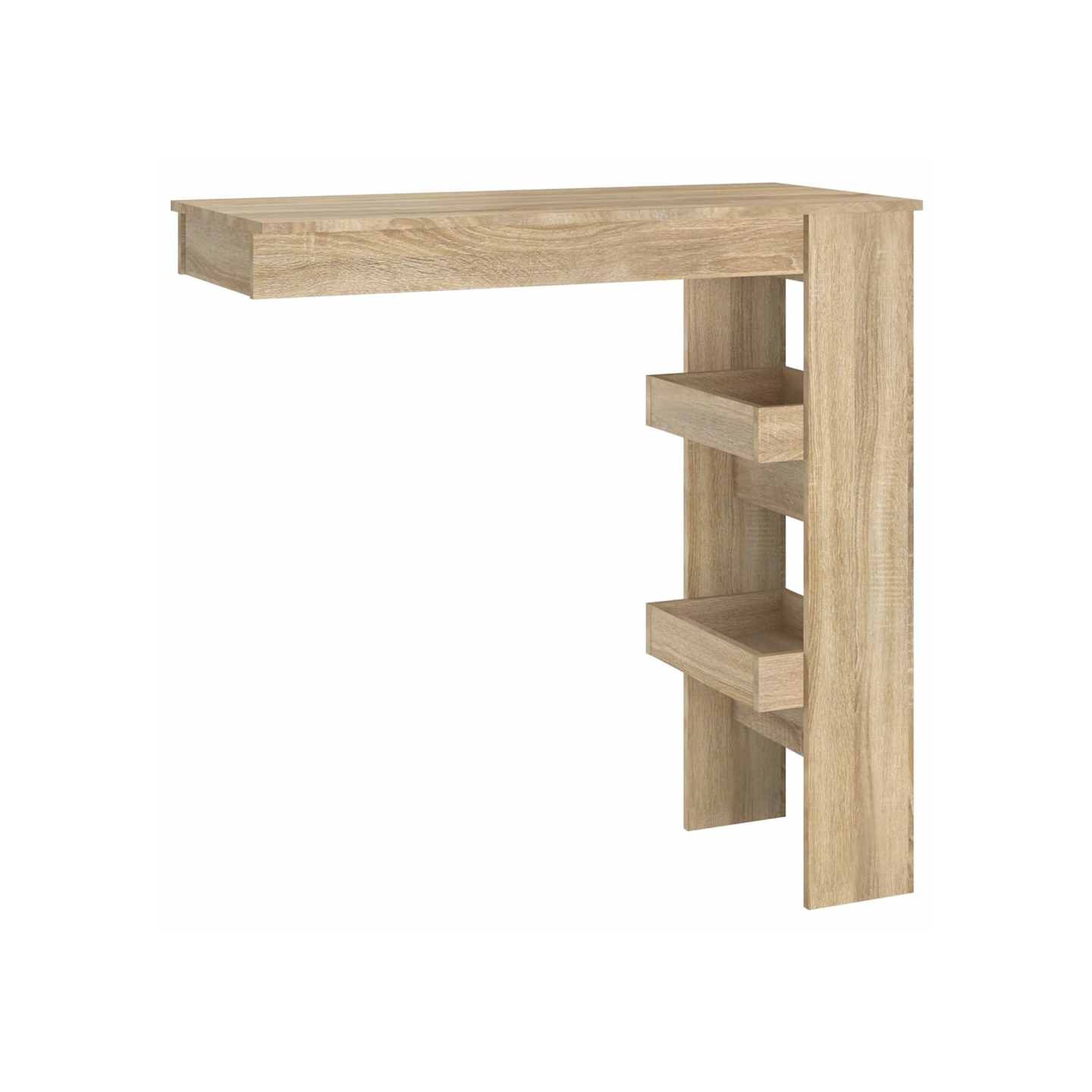 Table bar murale Chêne Sonoma 102x45x103,5 cm Bois d'ingénierie