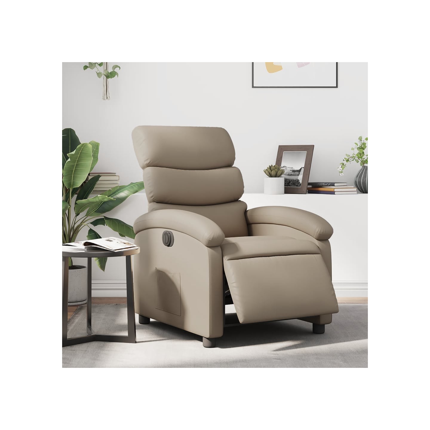 Fauteuil inclinable électrique Cappuccino Similicuir
