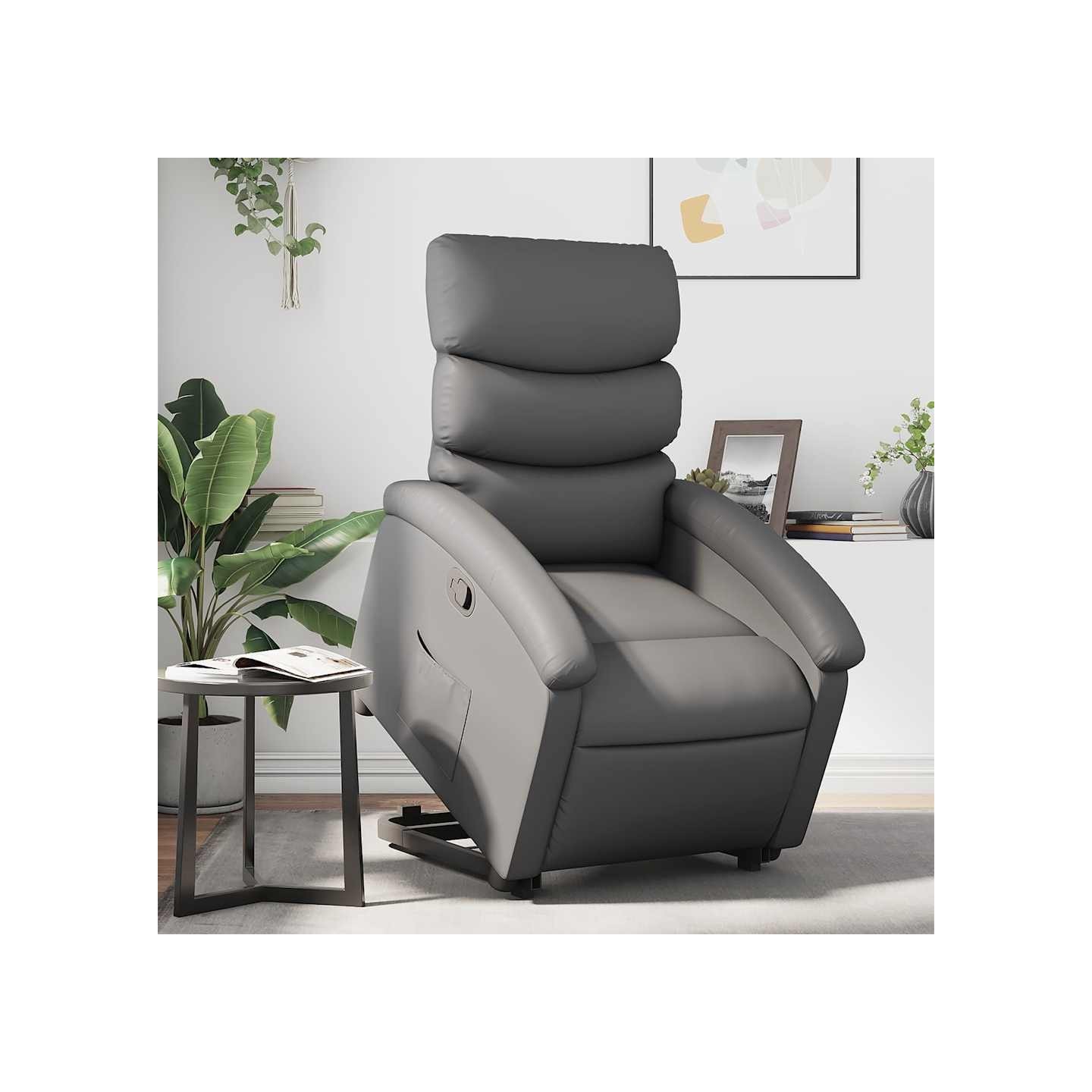 Fauteuil inclinable Gris Similicuir