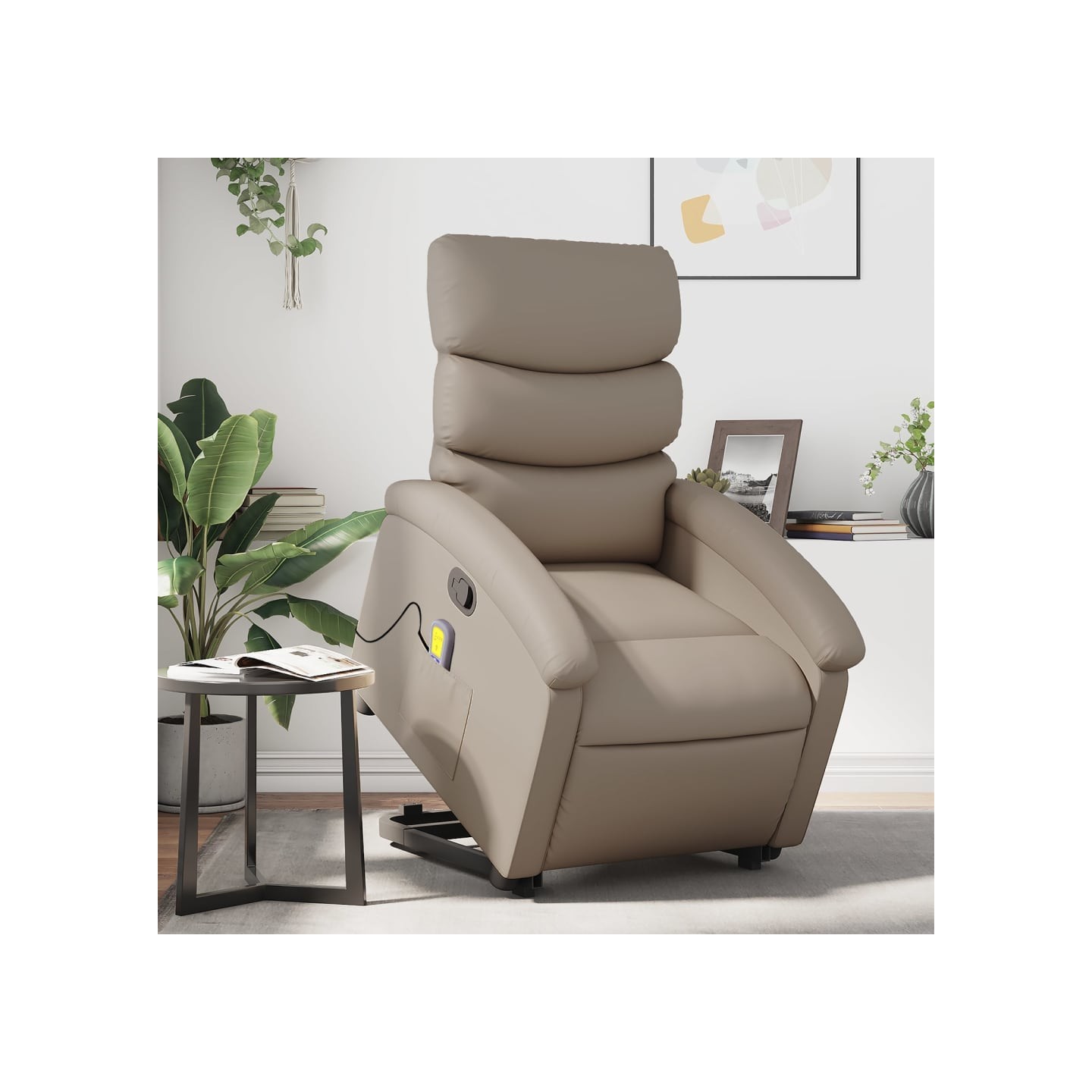 Fauteuil inclinable de massage Cappuccino Similicuir