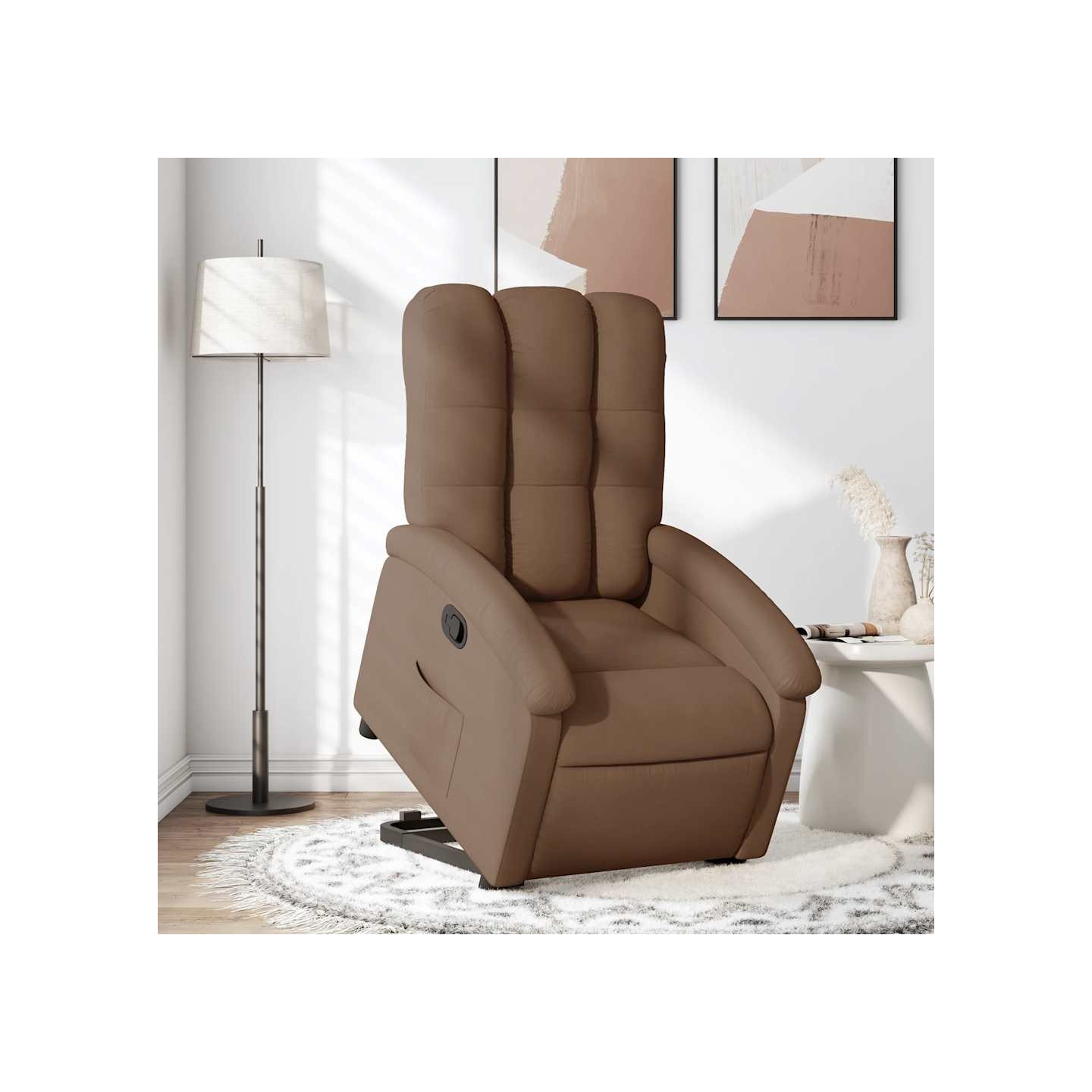 Fauteuil inclinable Marron Tissu