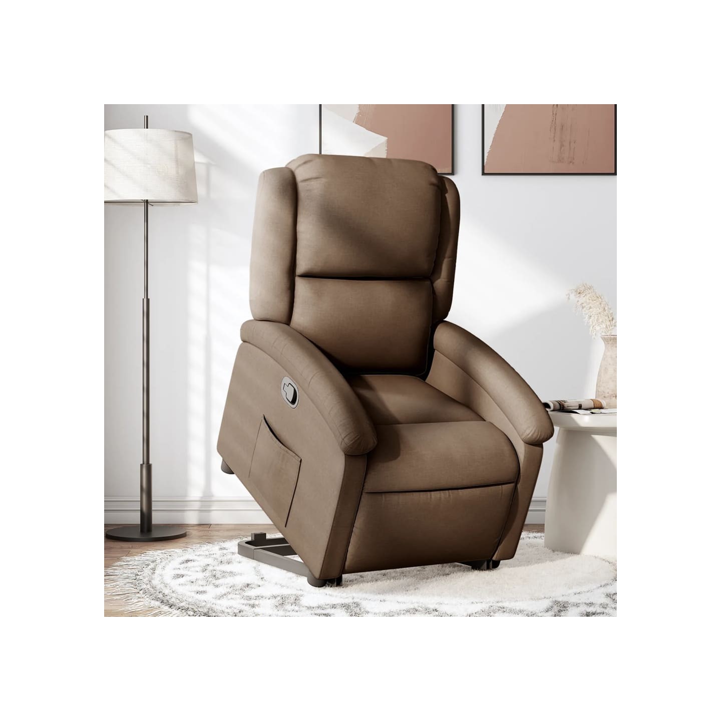 Fauteuil inclinable Marron Tissu