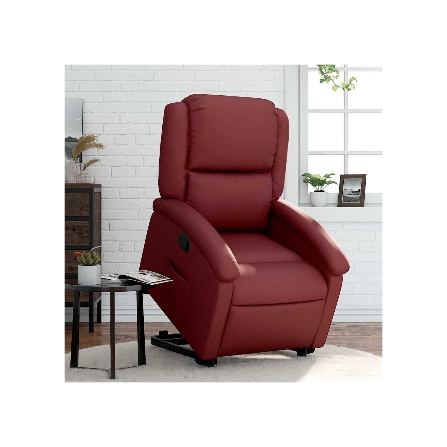 Fauteuil inclinable Rouge bordeaux Similicuir
