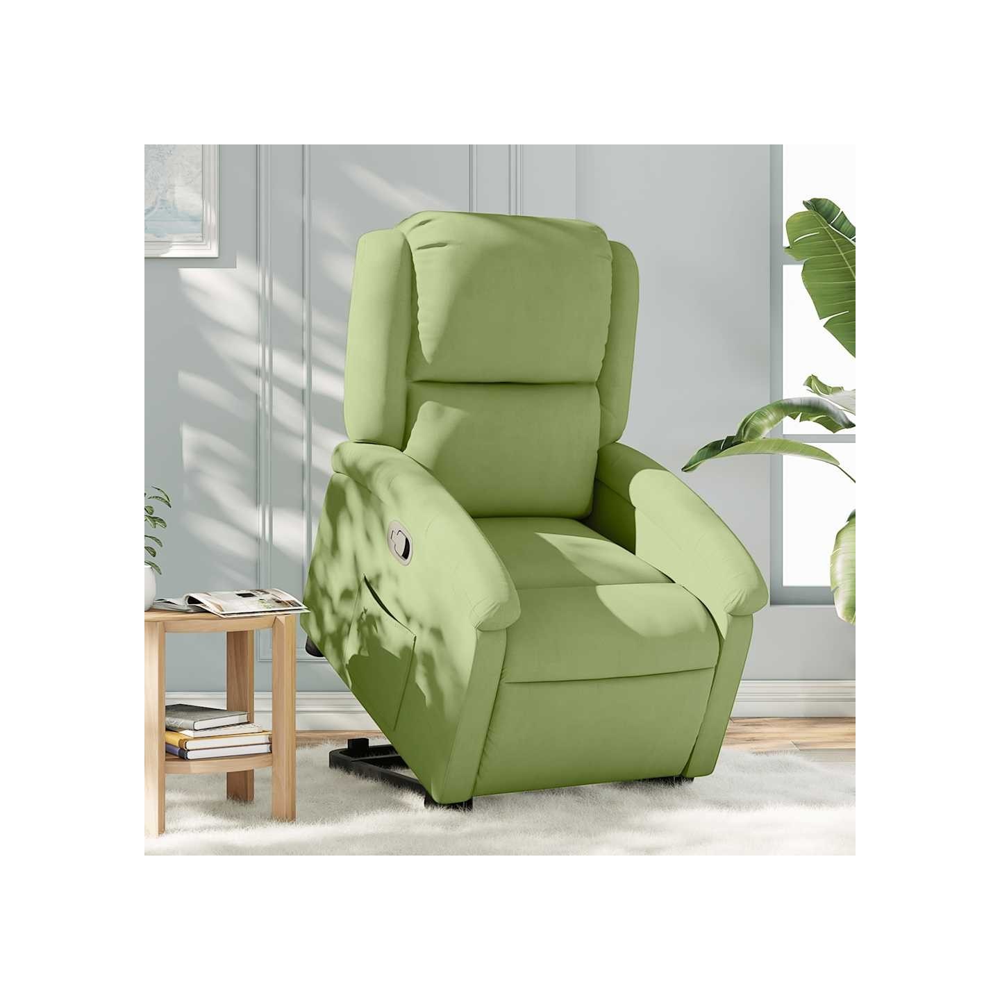 Fauteuil inclinable Vert clair Velours