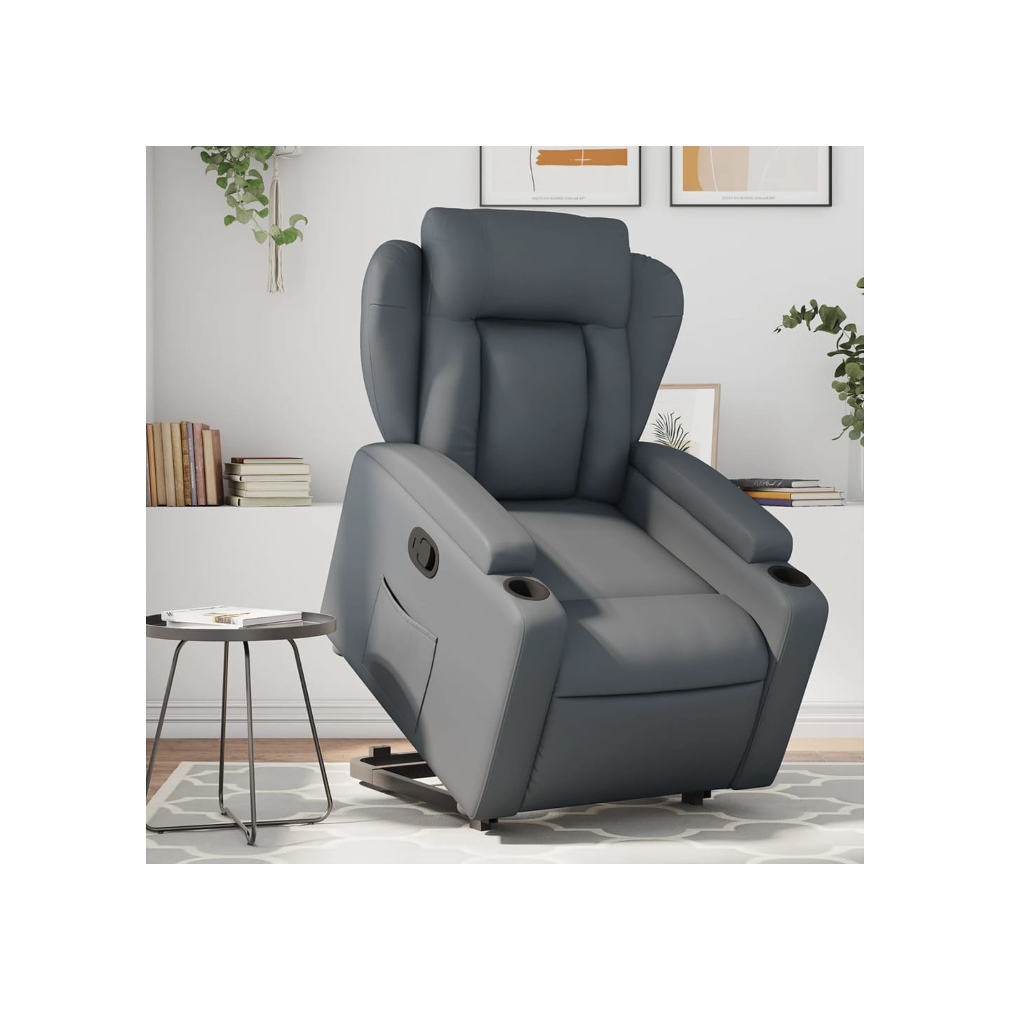 Fauteuil inclinable Gris Similicuir