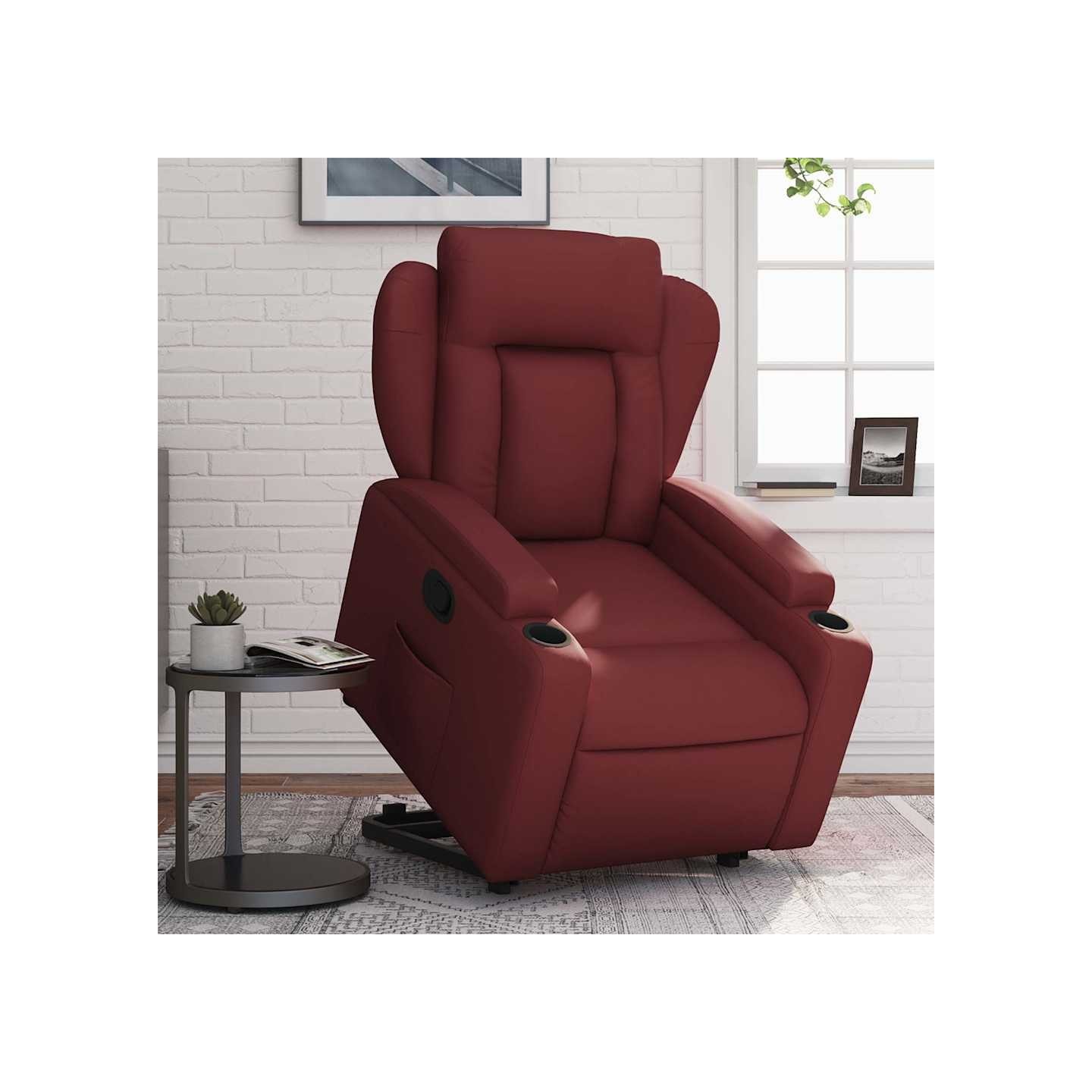 Fauteuil inclinable Rouge bordeaux Similicuir