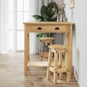 Ensemble de bar 3 pcs bois de pin massif