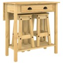 Ensemble de bar 3 pcs bois de pin massif