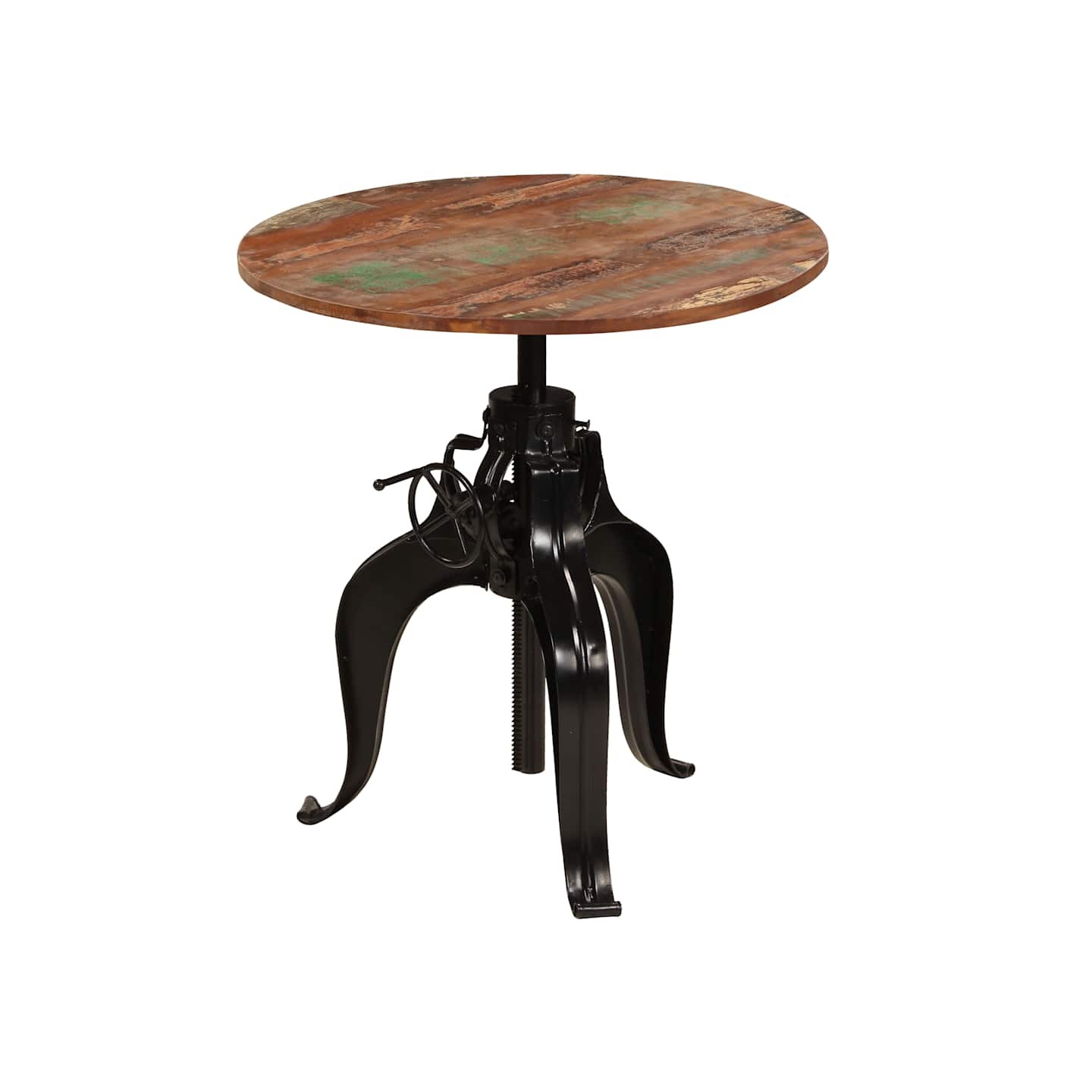 Table de bar Bois de récupération massif 75x(76-110) cm