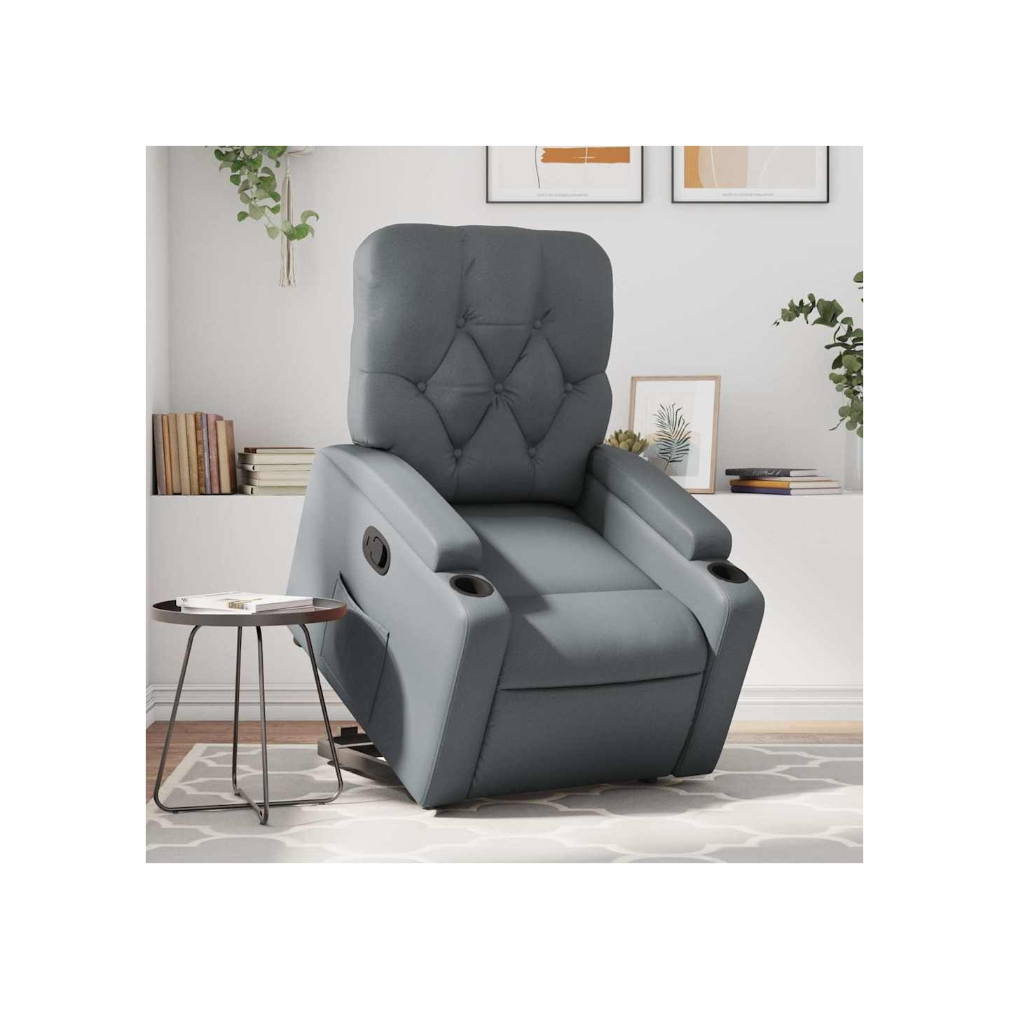 Fauteuil inclinable Gris Similicuir