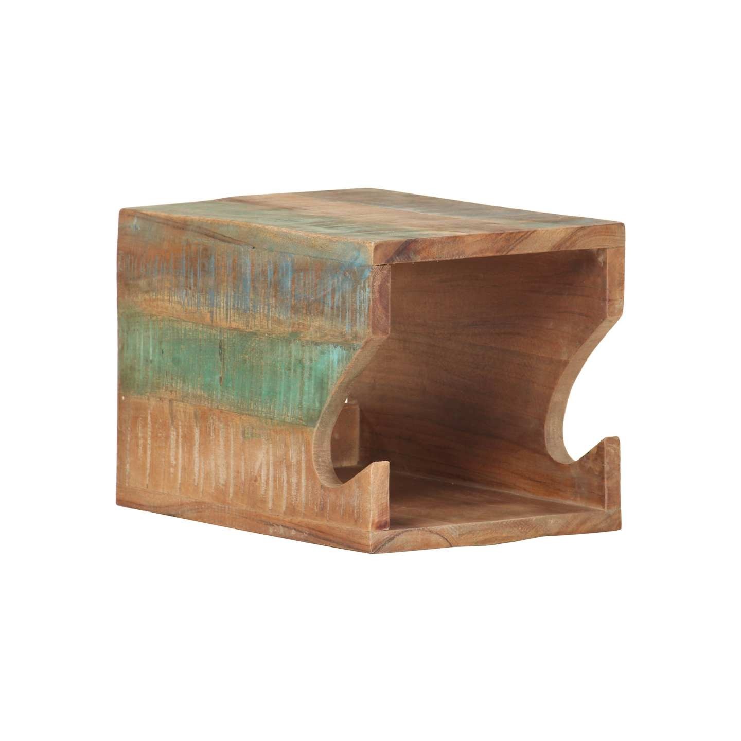 Support mural de vélos 35x25x25 cm Bois de récupération massif