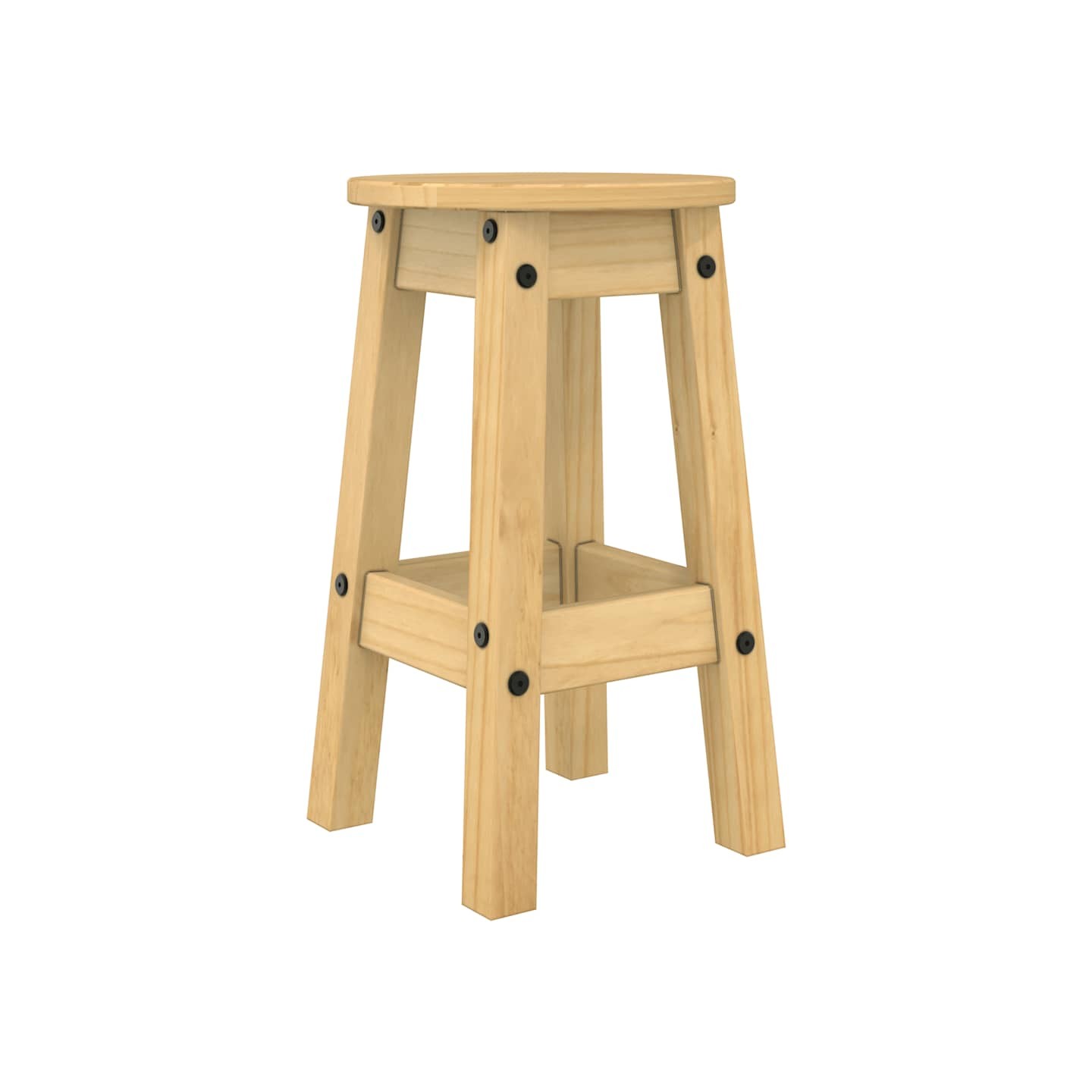 Ensemble de bar 3 pcs bois de pin massif