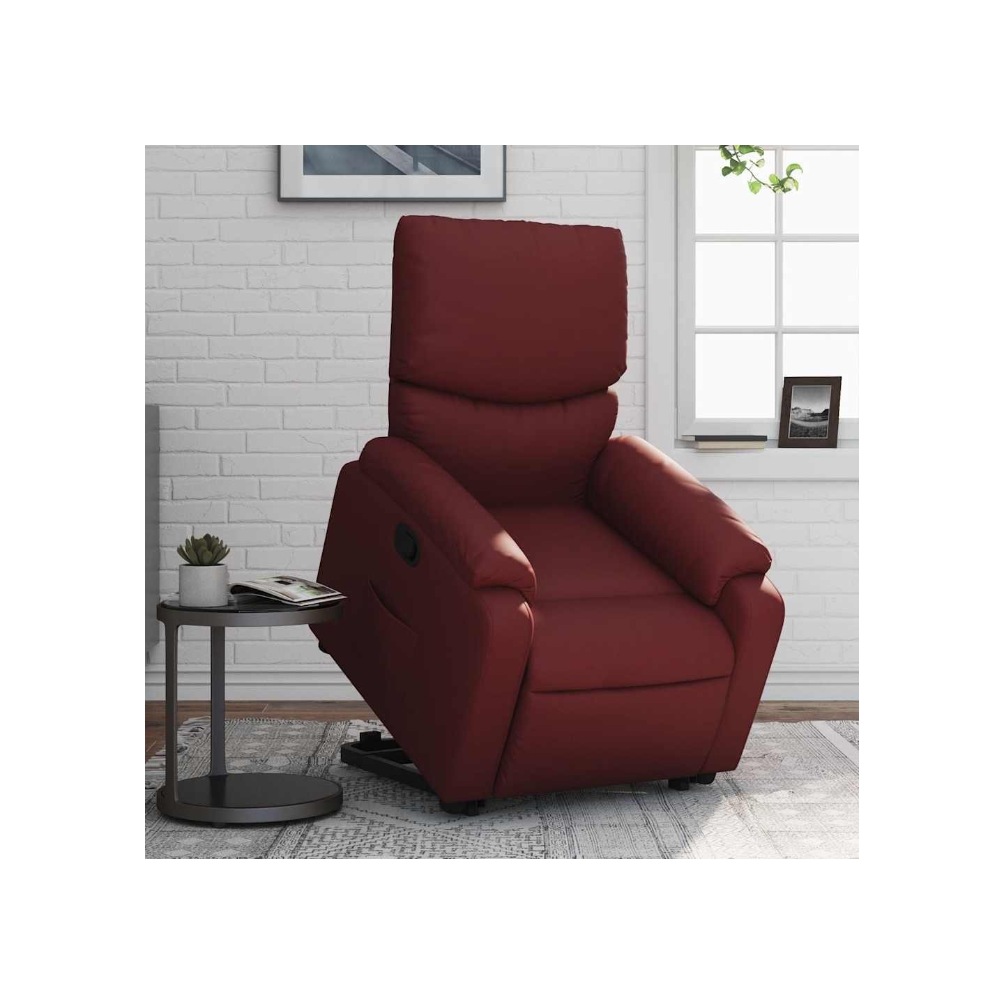 Fauteuil inclinable Rouge bordeaux Similicuir