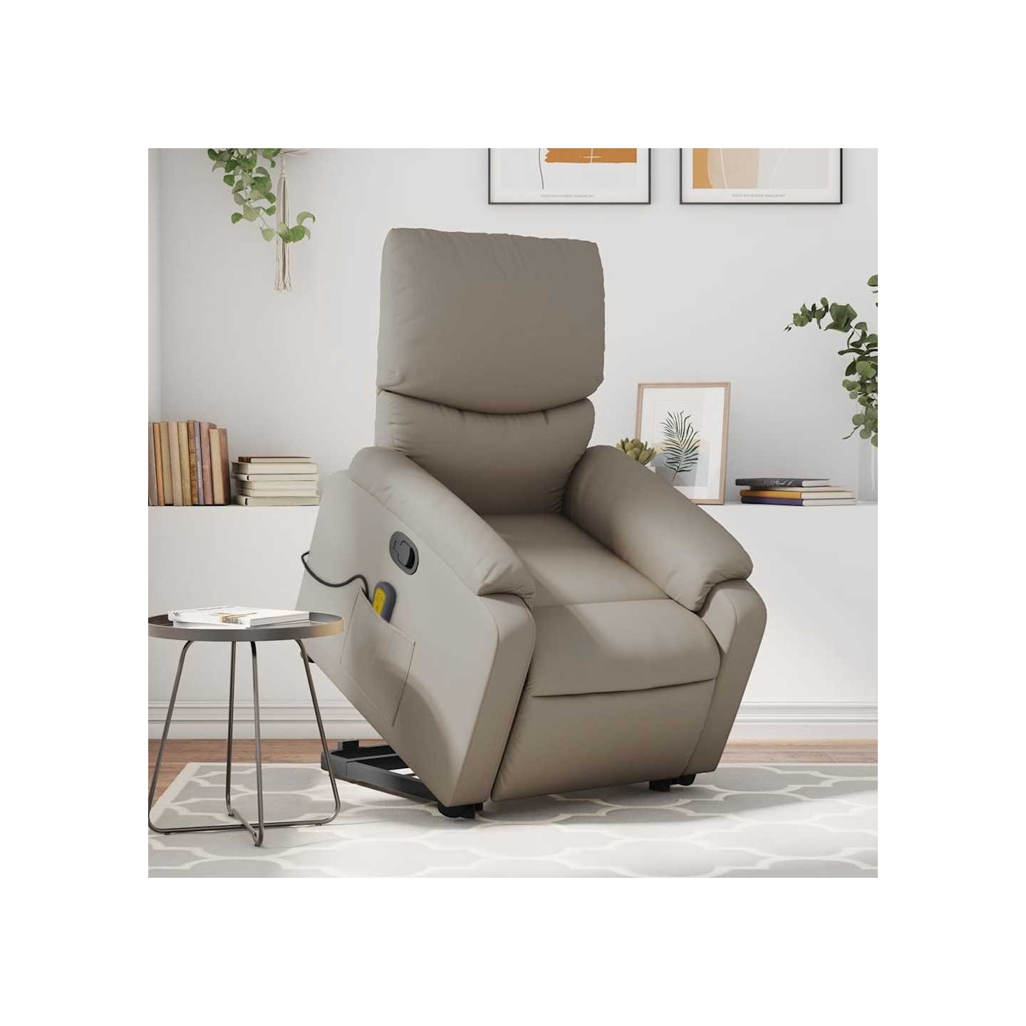 Fauteuil inclinable de massage Cappuccino Similicuir