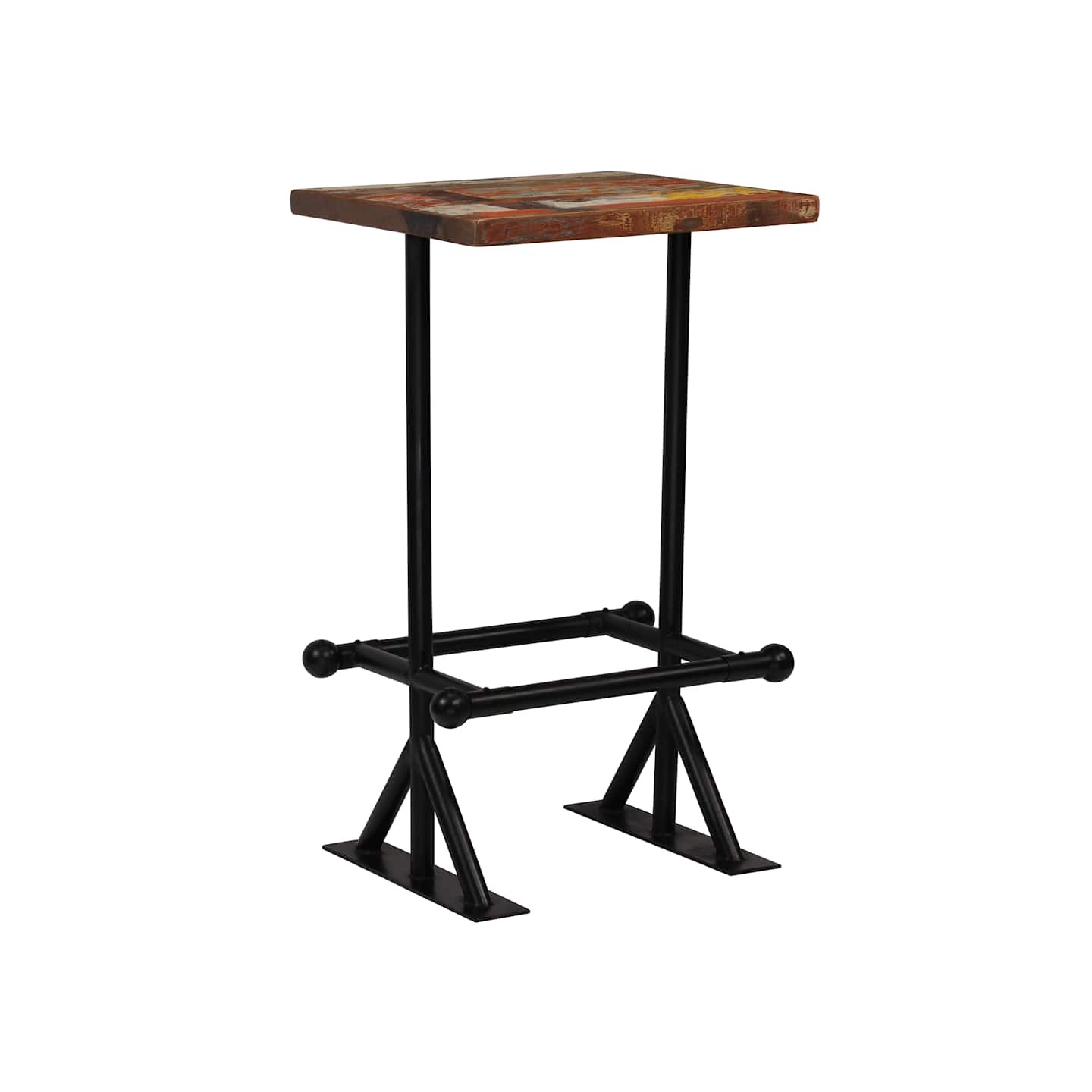 Mobilier de bar 3 pcs Bois de récupération massif Multicolore