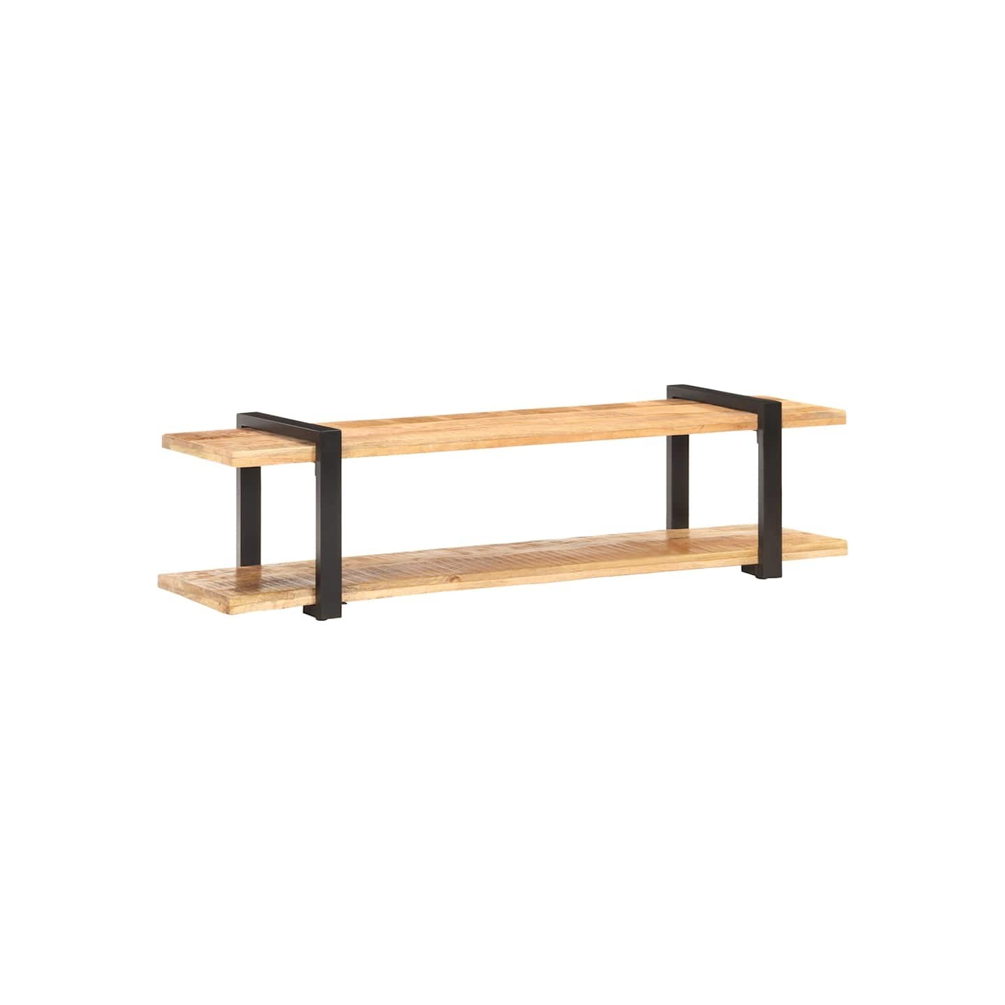 Meuble TV 160x40x40 cm Bois massif de manguier brut