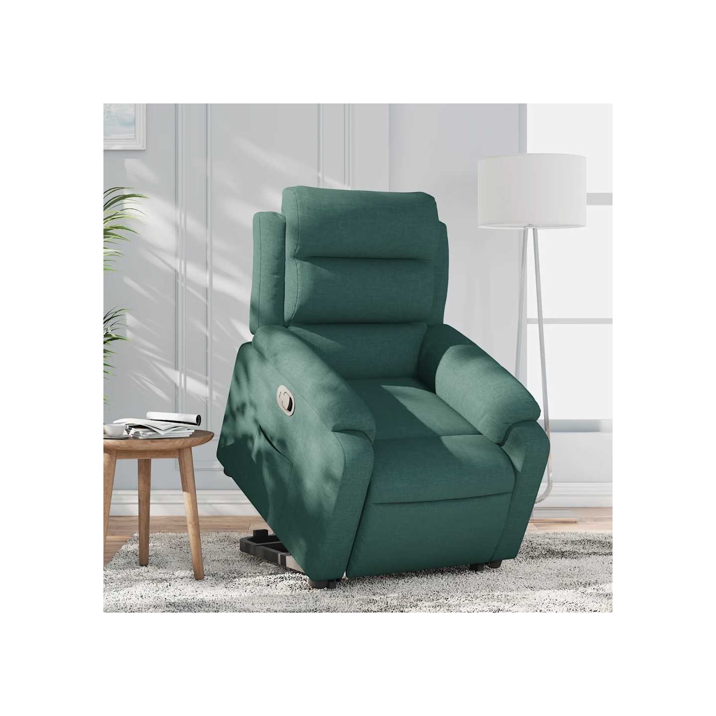 Fauteuil inclinable vert foncé tissu