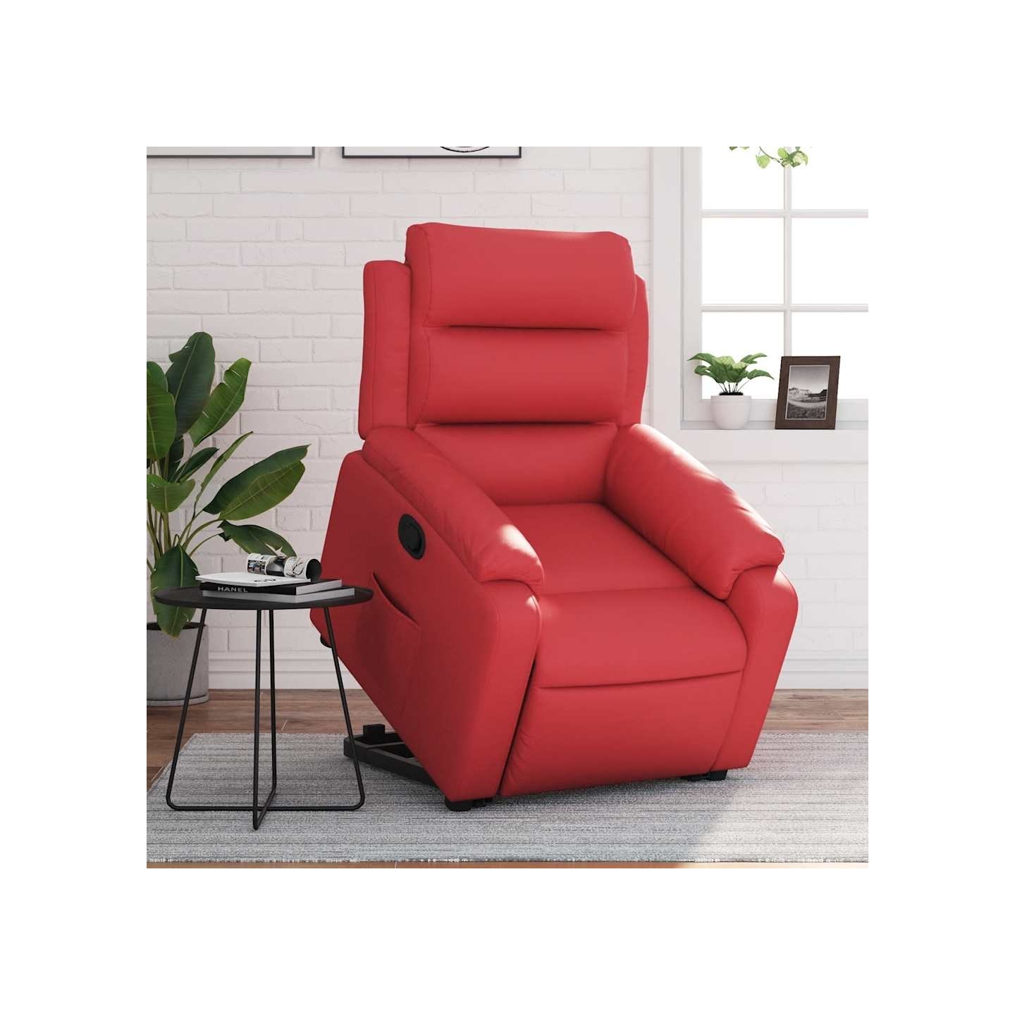 Fauteuil inclinable Rouge Similicuir
