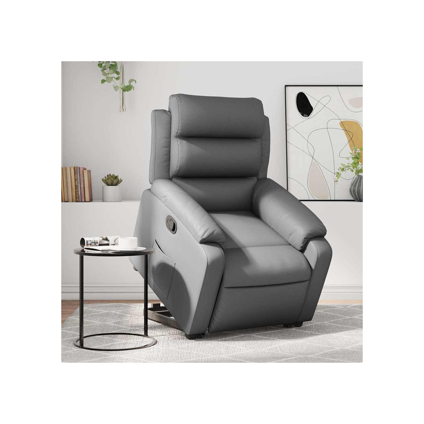 Fauteuil inclinable Gris Similicuir