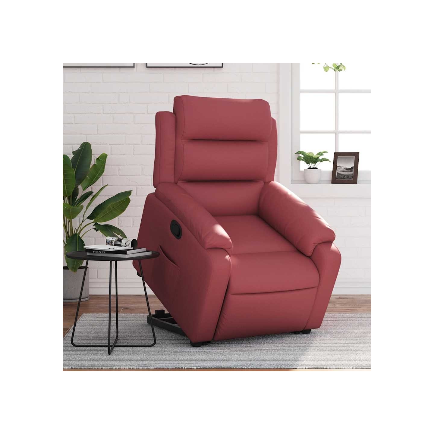 Fauteuil inclinable Rouge bordeaux Similicuir