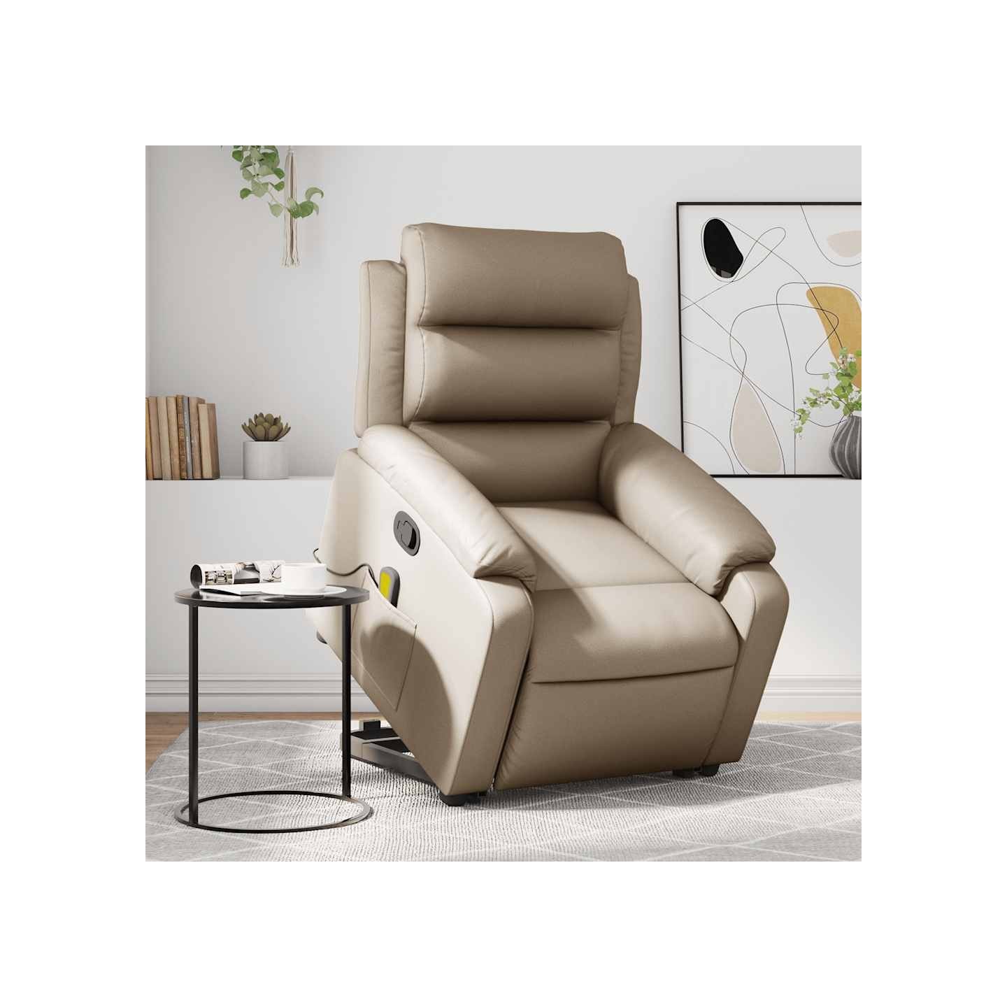 Fauteuil inclinable de massage Cappuccino Similicuir