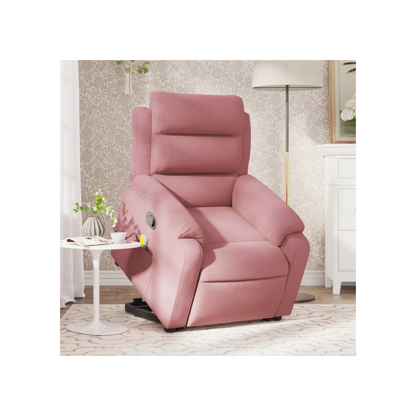 Fauteuil de massage inclinable Rose Velours