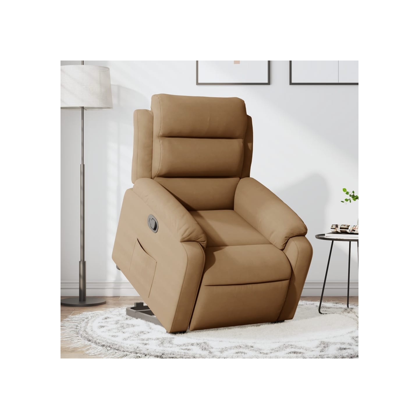 Fauteuil inclinable Marron Velours