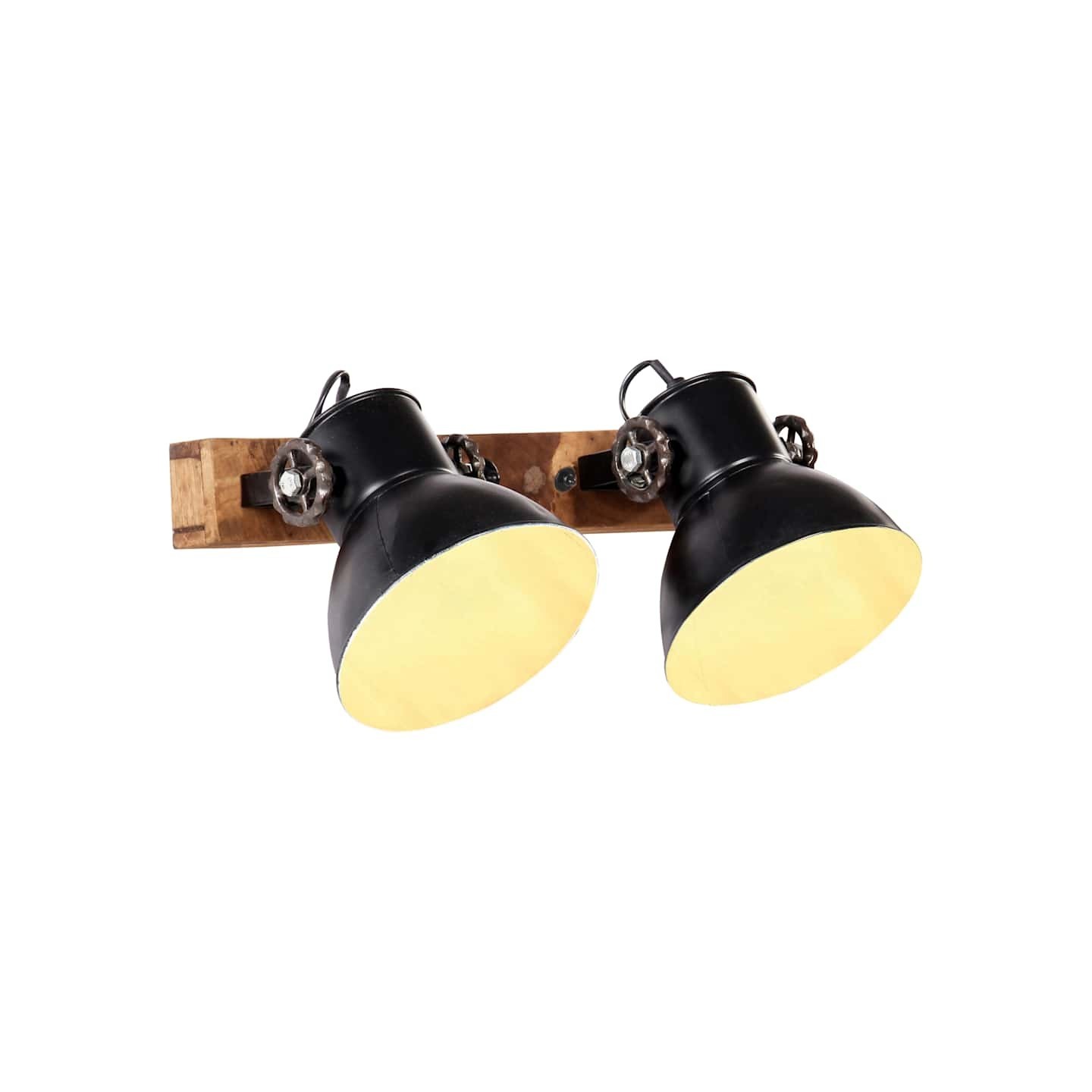 Lampe murale industrielle Noir 45x25 cm E27