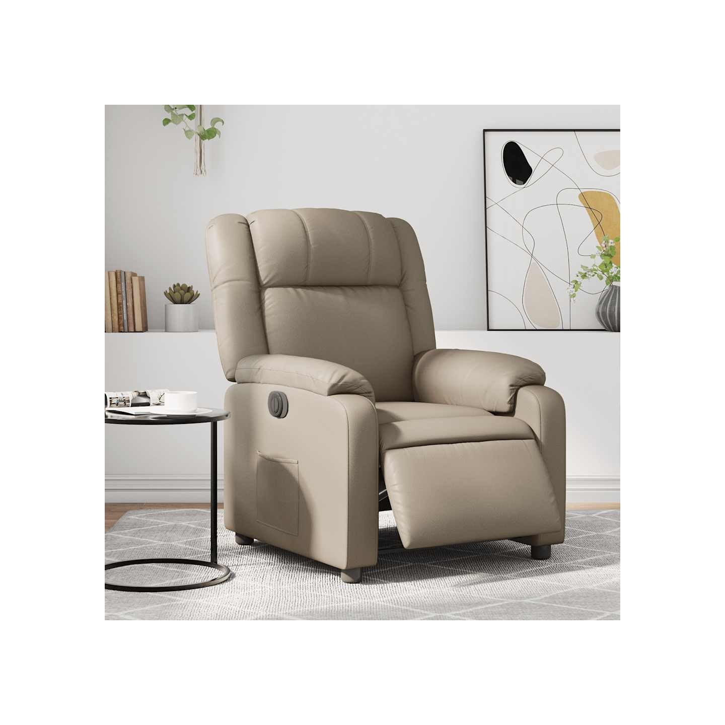 Fauteuil inclinable électrique Cappuccino Similicuir
