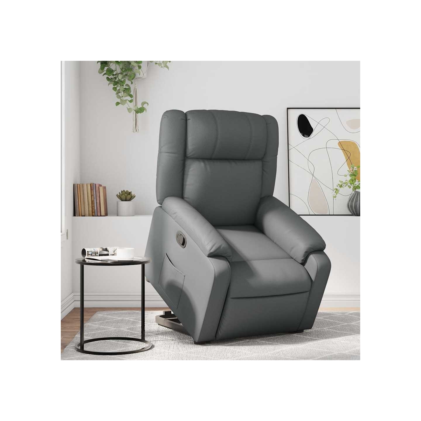 Fauteuil inclinable Gris Similicuir