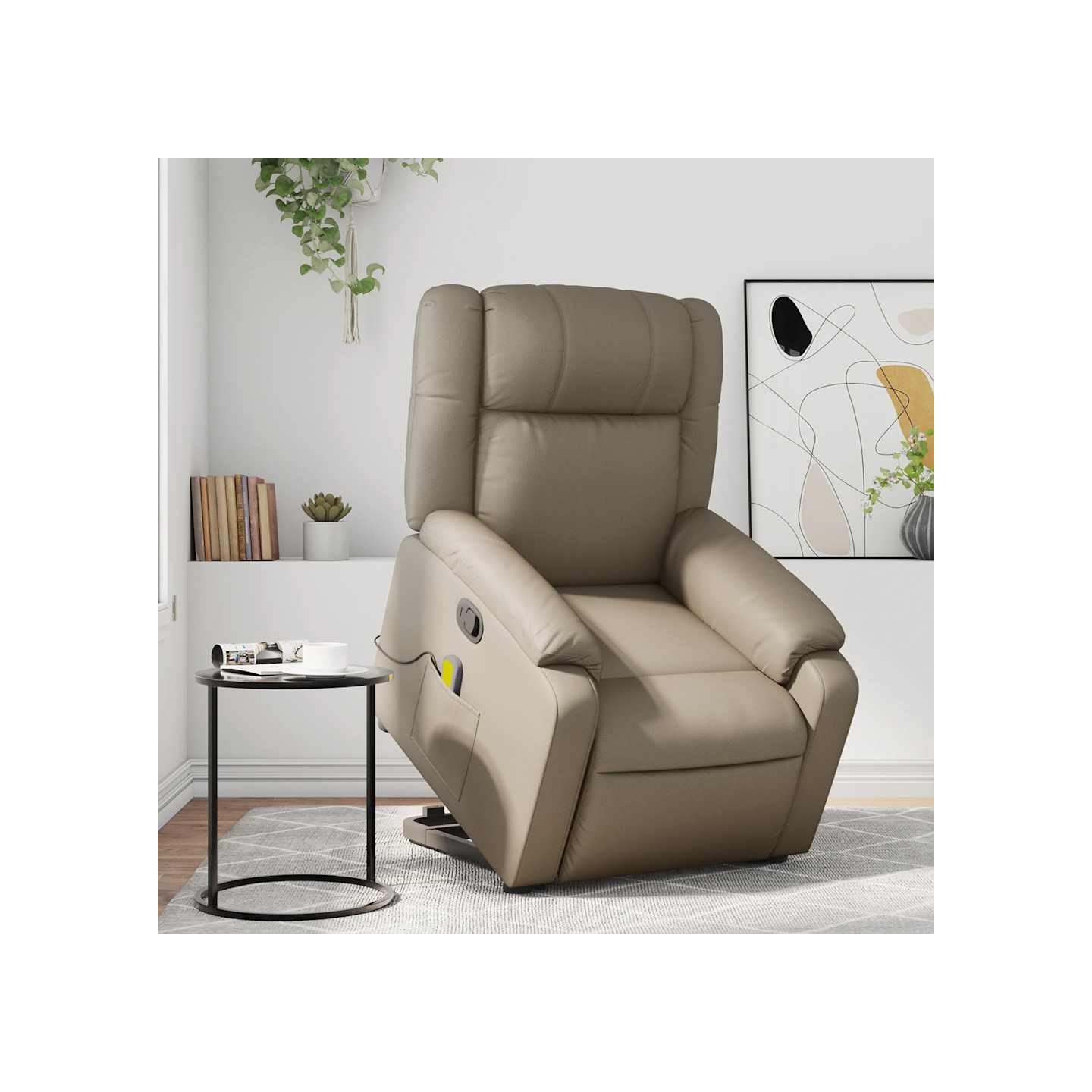 Fauteuil inclinable de massage Cappuccino Similicuir