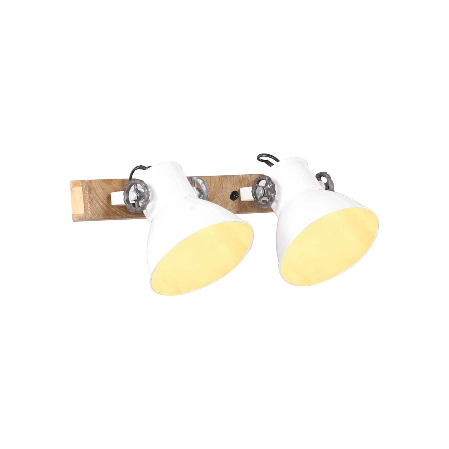 Lampe murale industrielle Blanc 45x25 cm E27