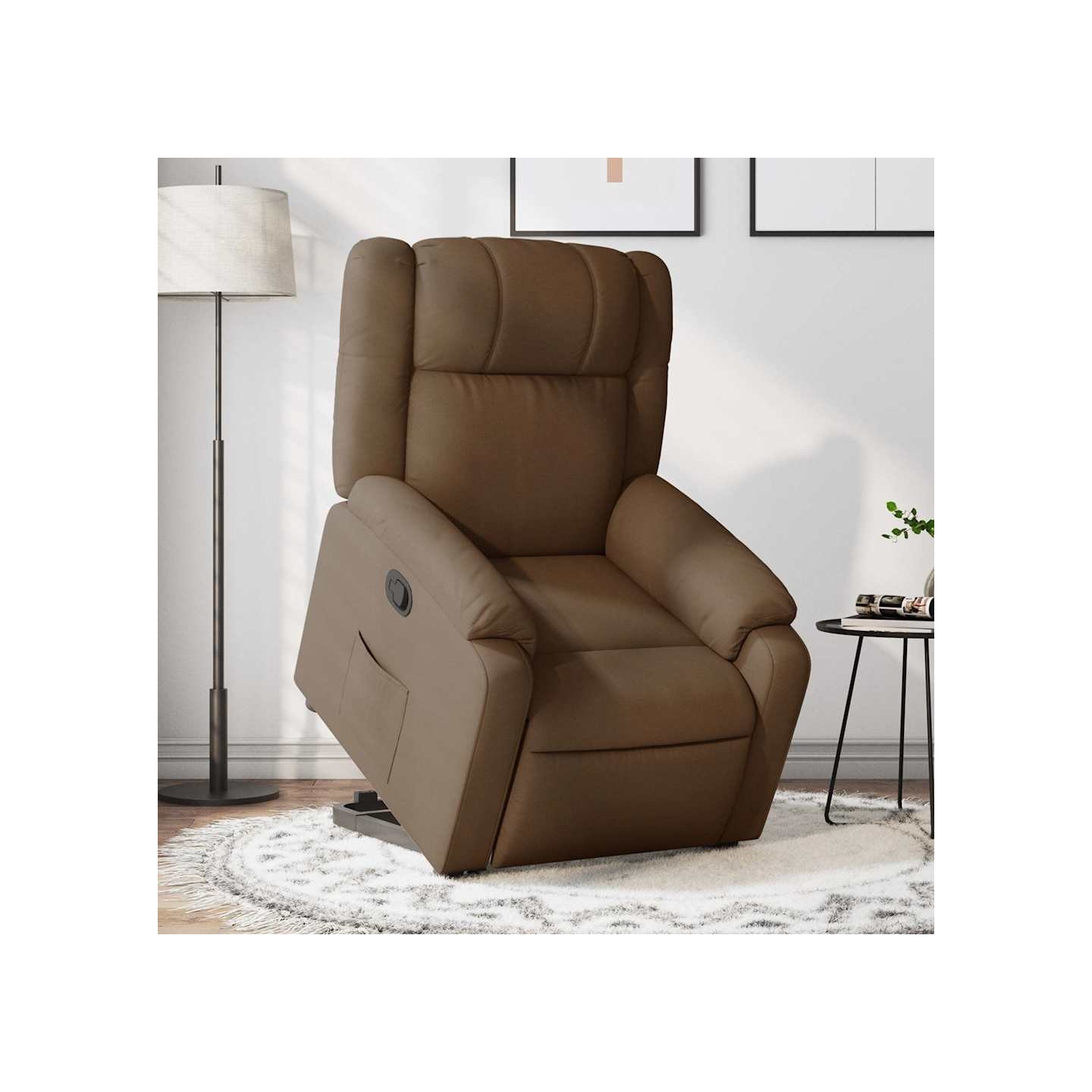 Fauteuil inclinable Marron Tissu