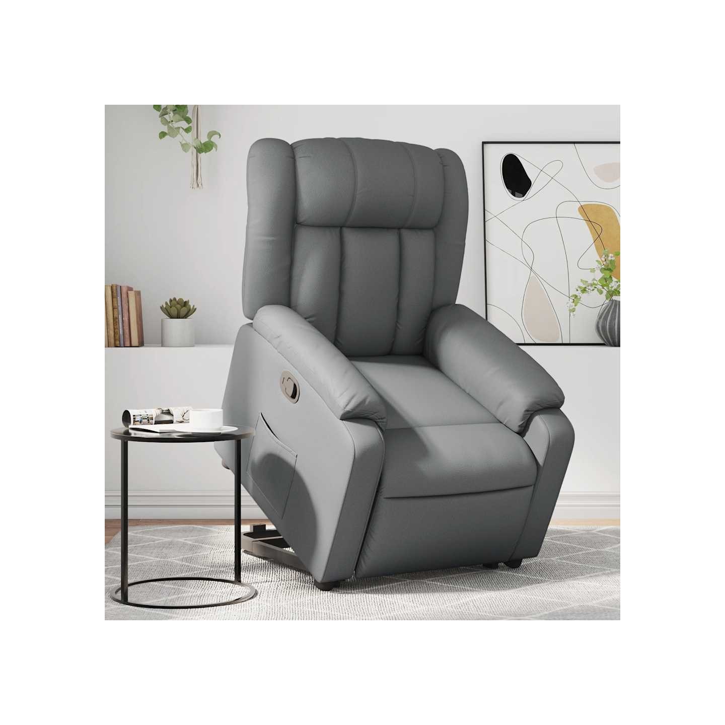 Fauteuil inclinable Gris Similicuir