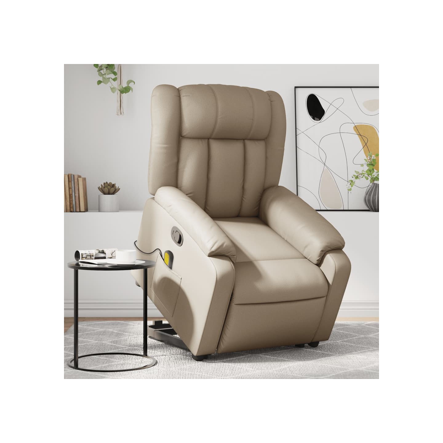 Fauteuil inclinable de massage Cappuccino Similicuir