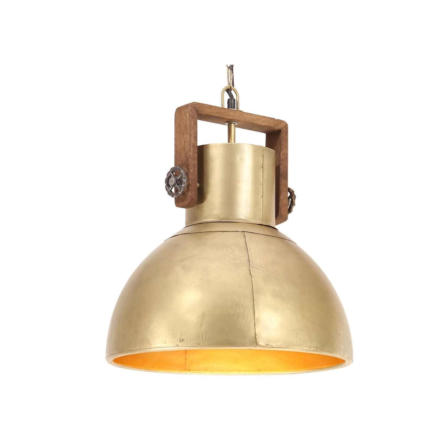 Lampe suspendue industrielle 25 W Laiton Rond 40 cm E27