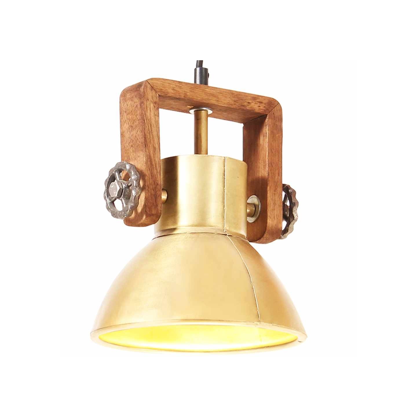 Lampe suspendue industrielle 25 W Laiton Rond 19 cm E27