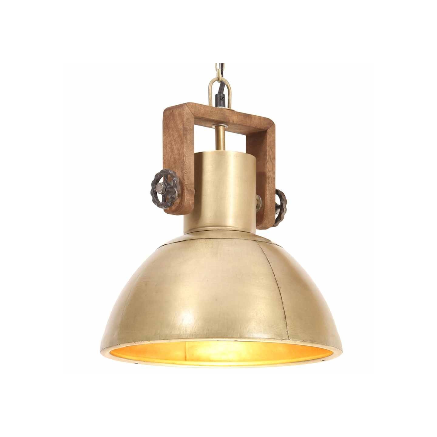 Lampe suspendue industrielle 25 W Laiton Rond 30 cm E27