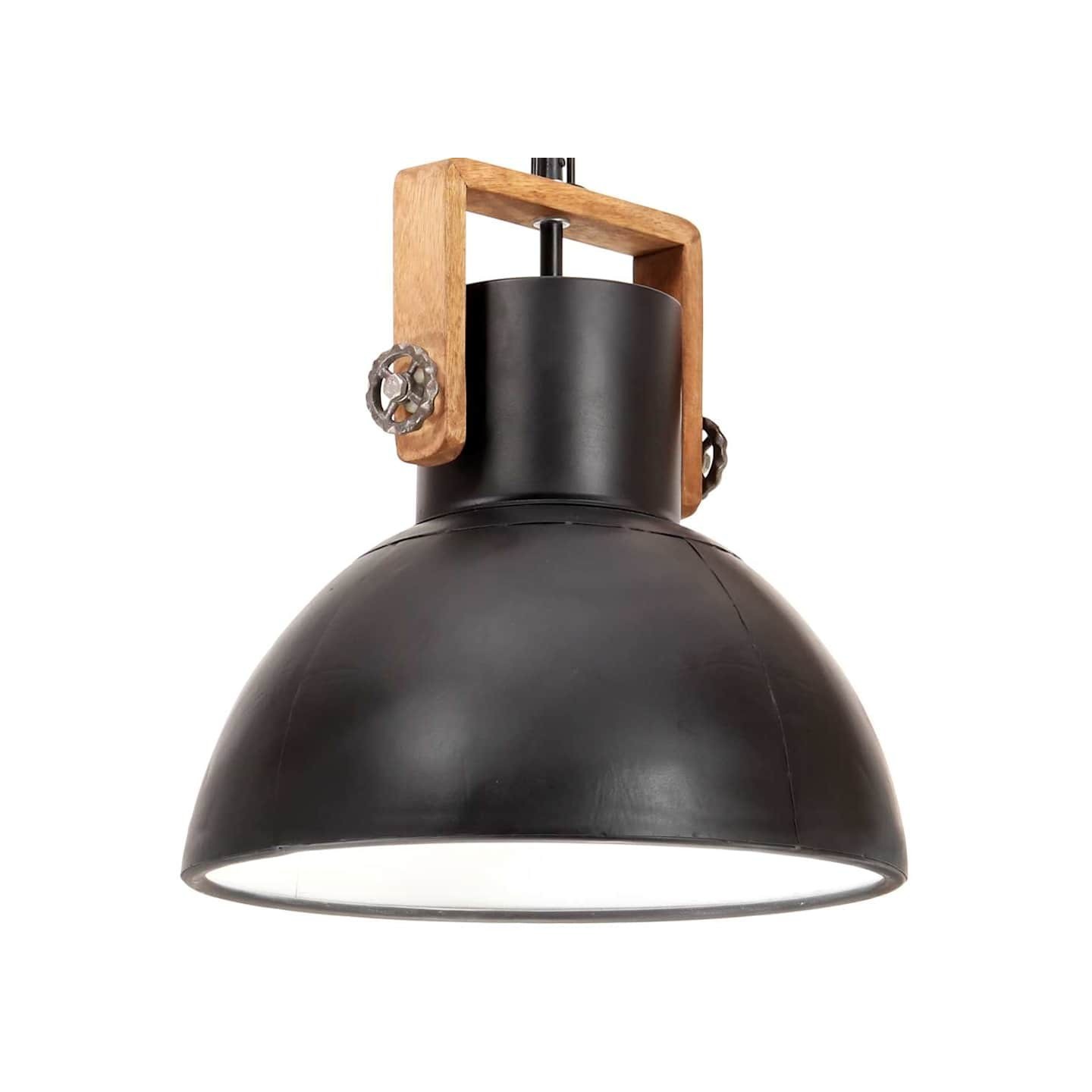 Lampe suspendue industrielle 25 W Noir Rond 40 cm E27