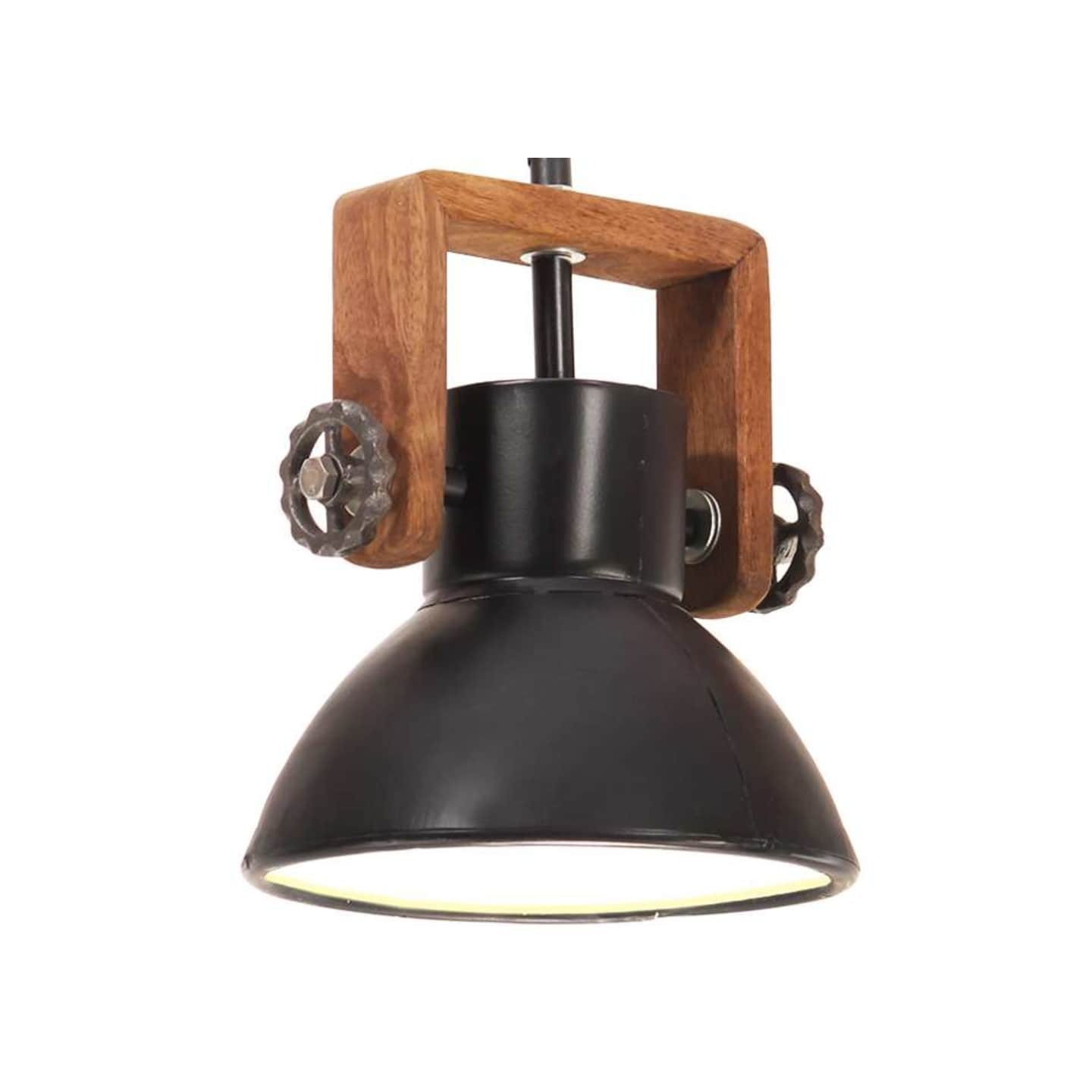 Lampe suspendue industrielle 25 W Noir Rond 19 cm E27