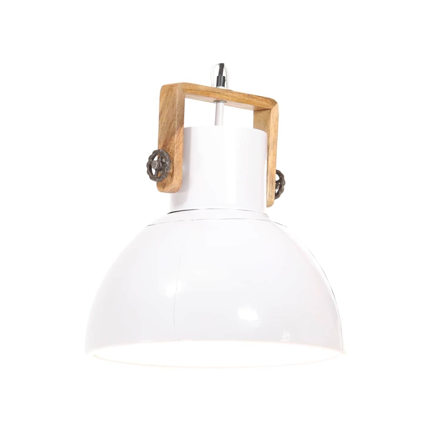 Lampe suspendue industrielle 25 W Blanc Rond 40 cm E27