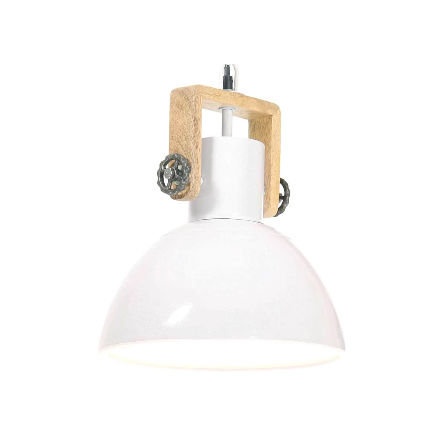 Lampe suspendue industrielle 25 W Blanc Rond 30 cm E27