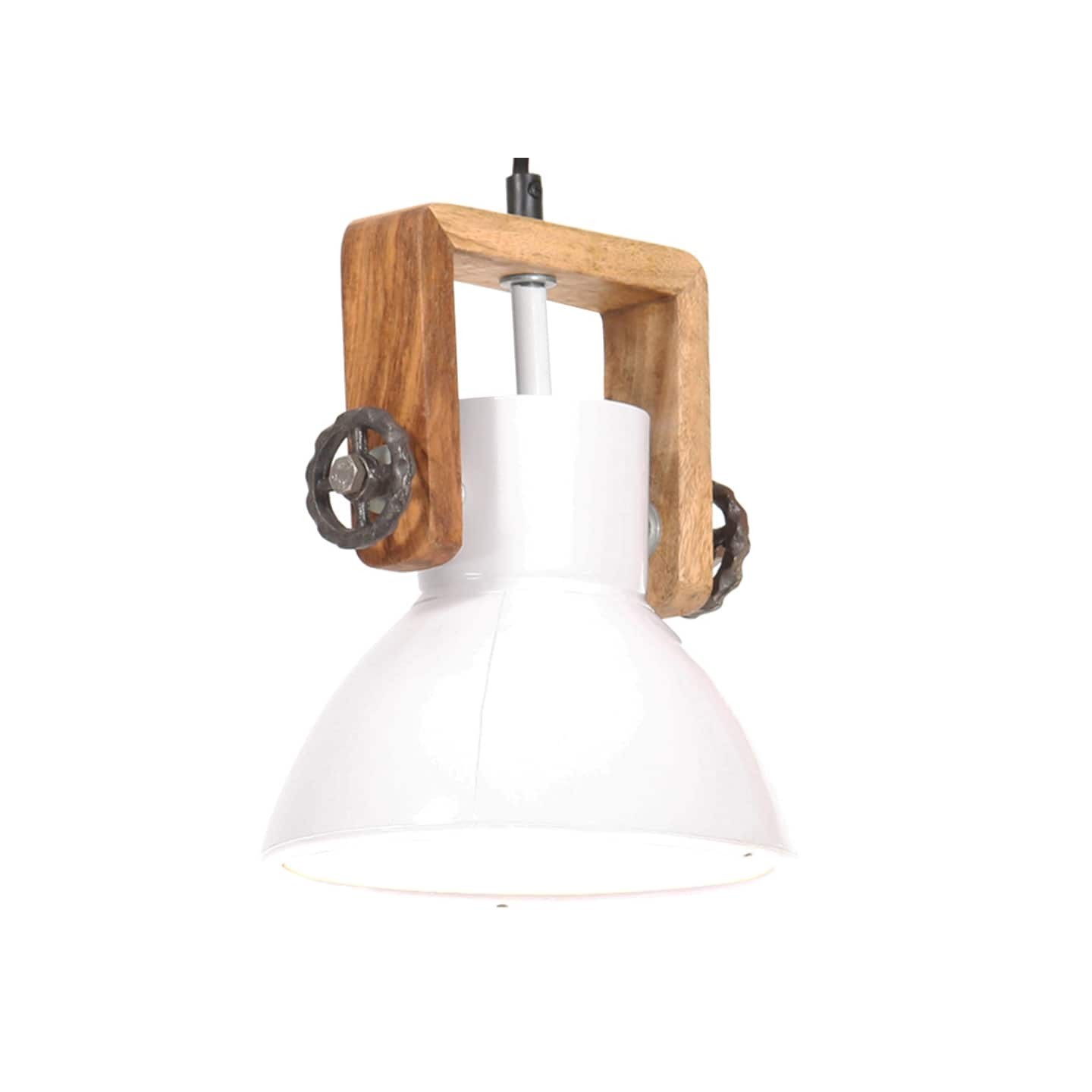 Lampe suspendue industrielle 25 W Blanc Rond 19 cm E27