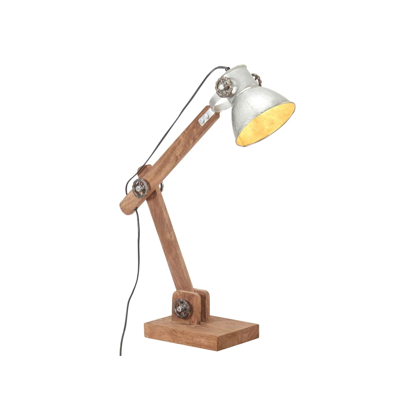 Lampe de bureau industrielle Argenté Rond 58x18x90 cm E27