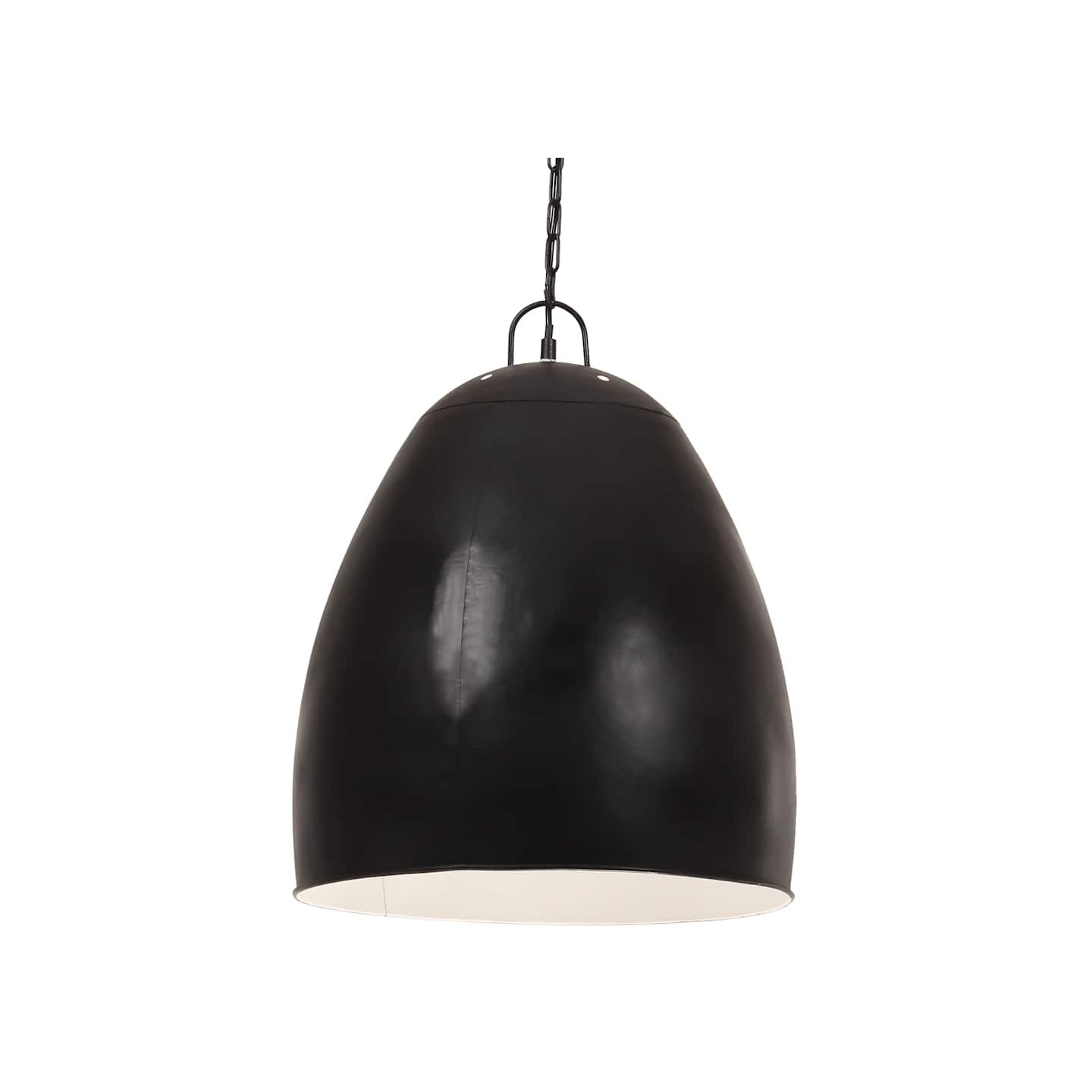 Lampe suspendue industrielle 25 W Noir Rond 42 cm E27